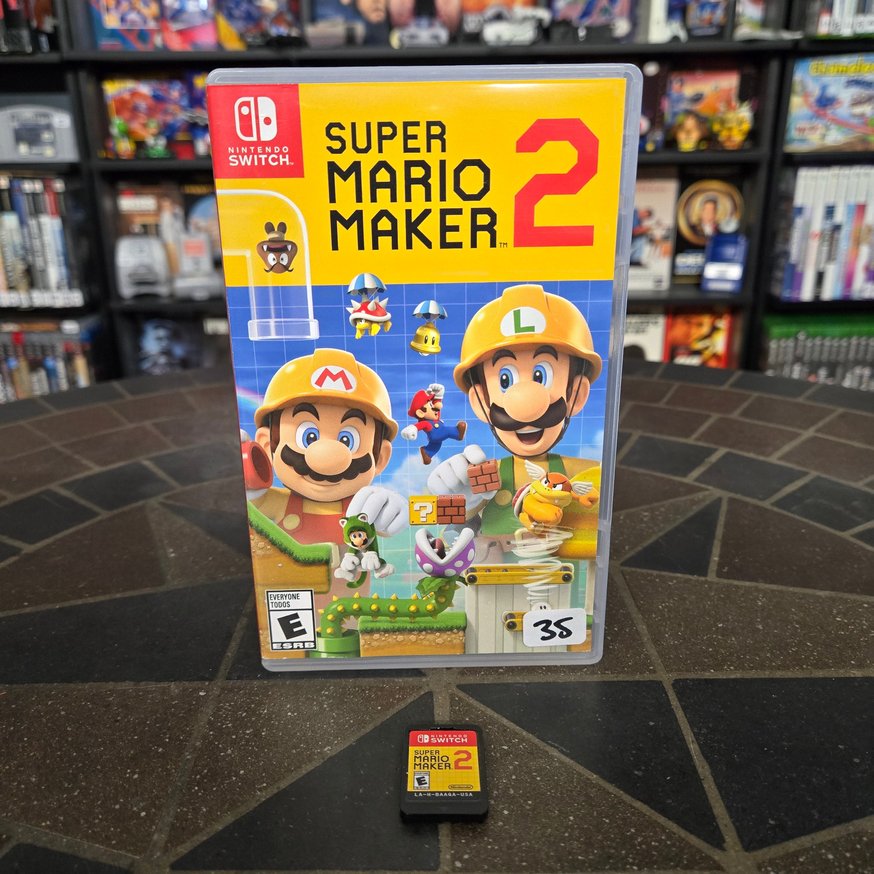 Super Mario Maker 2 - Nintendo Switch - Authentic, Cleaned & Tested!