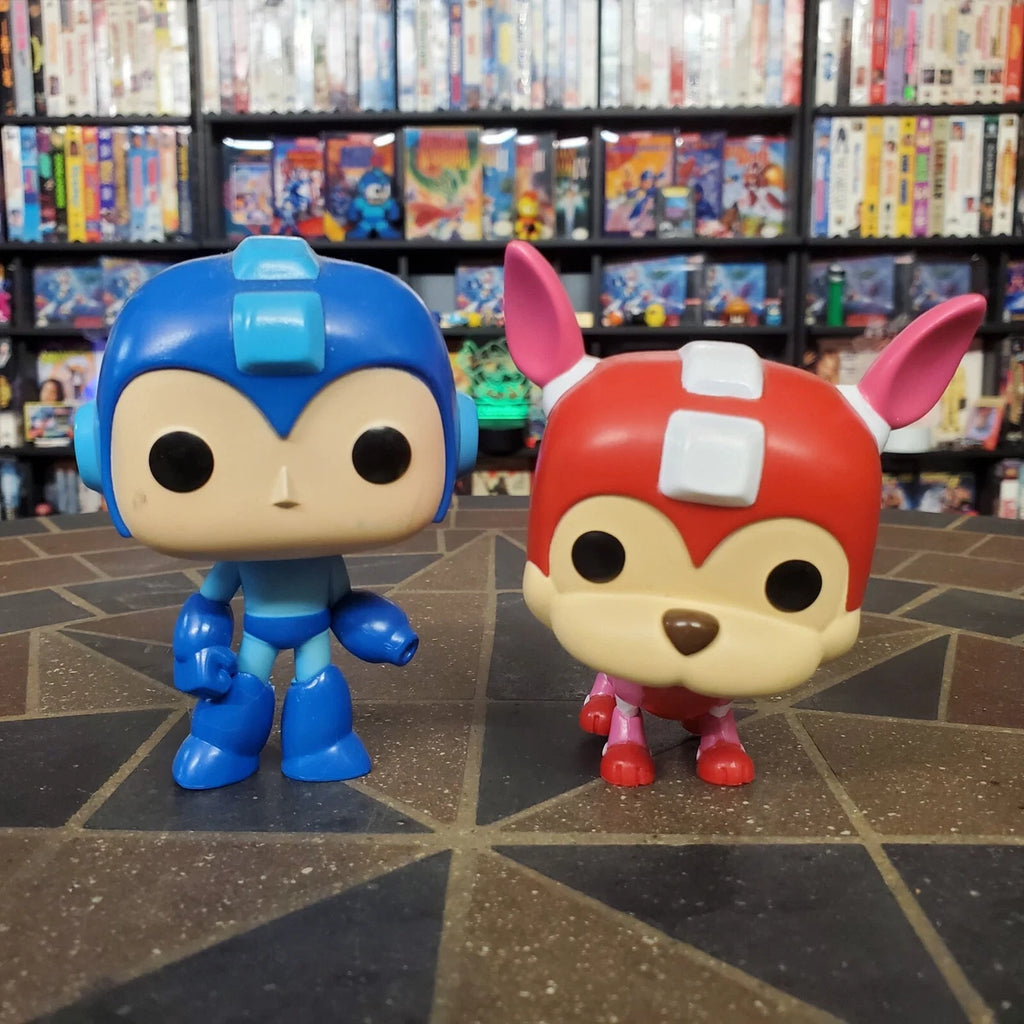 Funko POP! Games Mega Man & RUSH #102 & #103 Collectible Vinyl Figures LOOSE