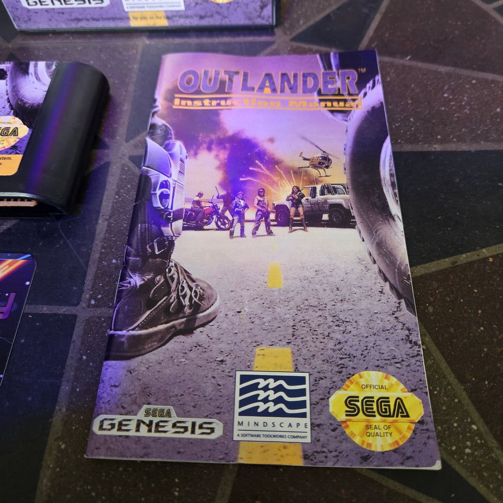 Outlander (Sega Genesis, 1992) Complete CIB - VERY NICE SHAPE!