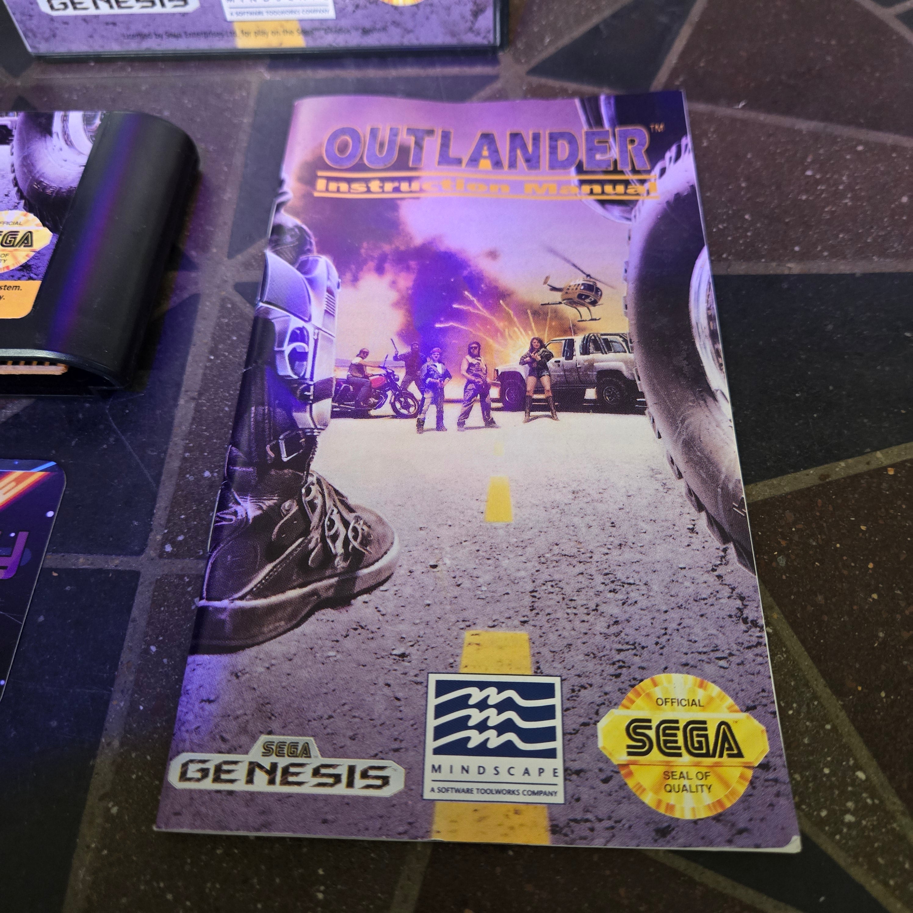 Outlander (Sega Genesis, 1992) Complete CIB - VERY NICE SHAPE!