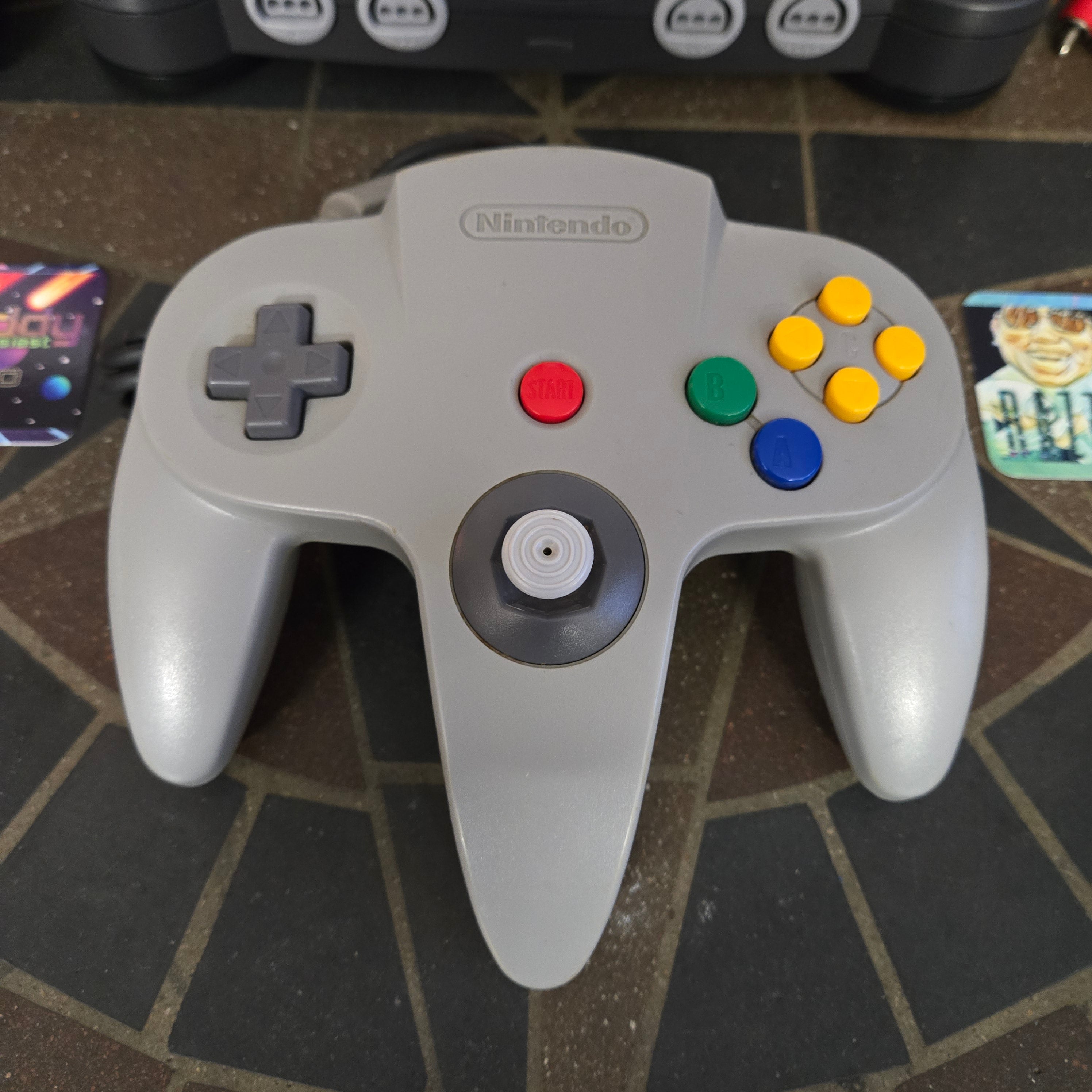 Nintendo 64 N64 Console, Official Controller, Jumper Pak & Cords CLEANED TESTED3