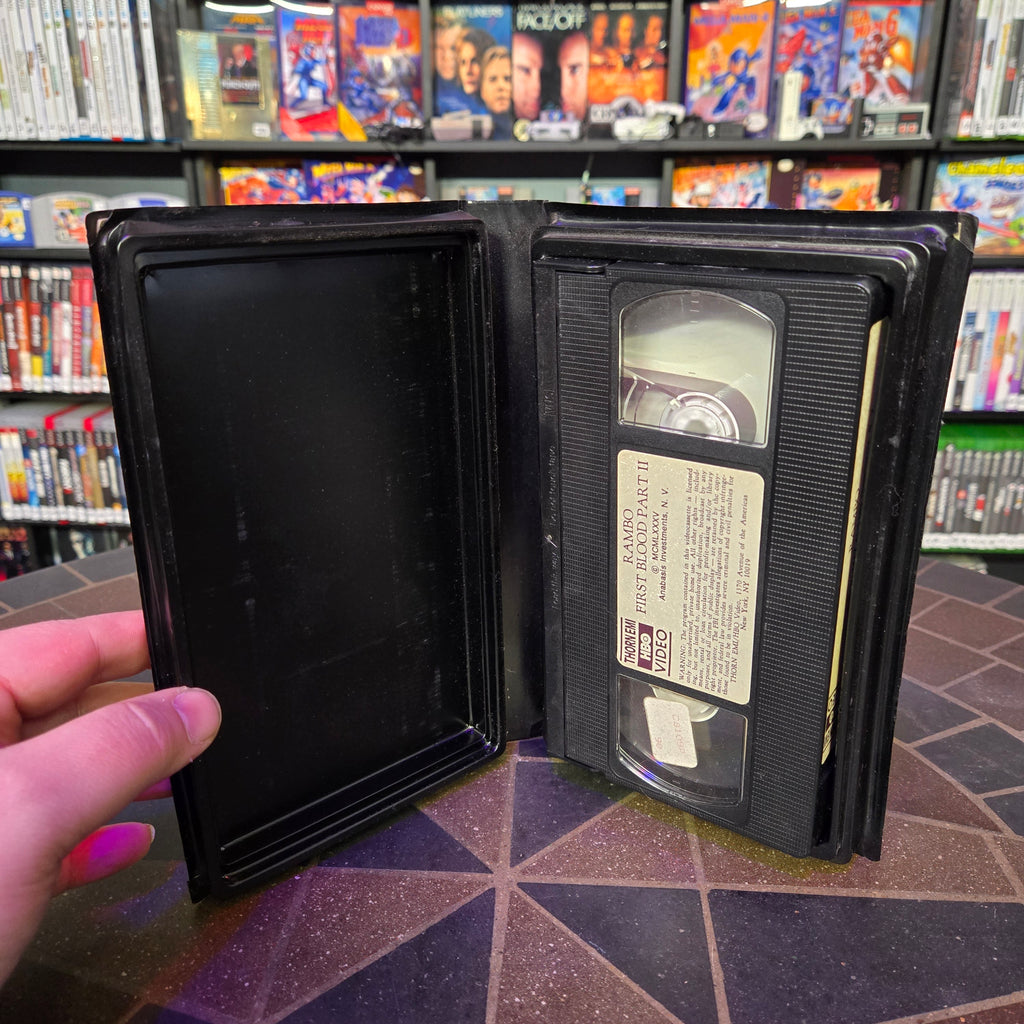 RAMBO First Blood Part II 2 VHS Thorn EMI HBO Video Clamshell Stallone Action 🔥