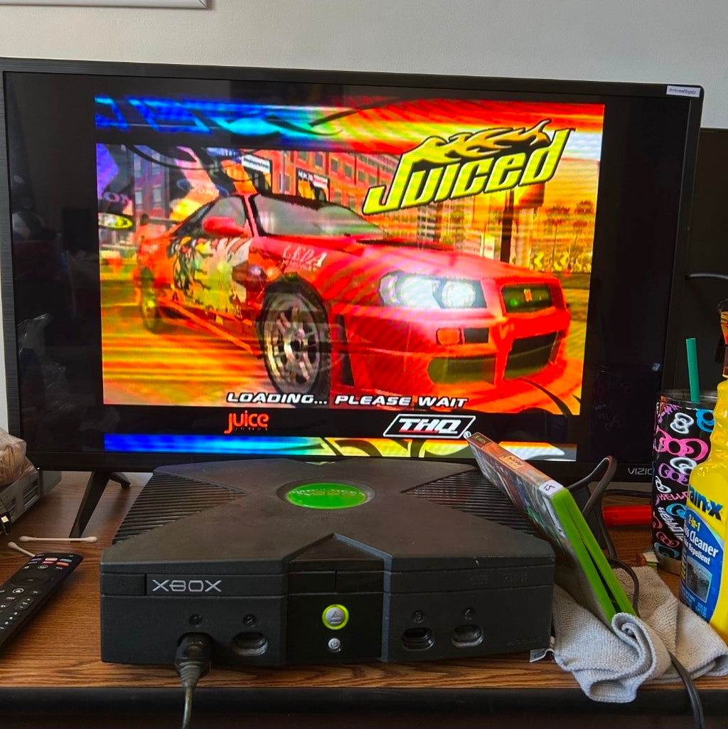 Microsoft Original OG Xbox Console, Official S Controller & Cords - TESTED!