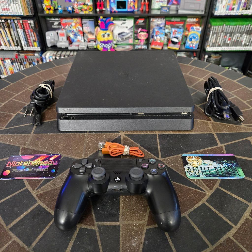 Sony Playstation 4 PS4 500GB Slim Console, Controller & Cords - TESTED & RESET!
