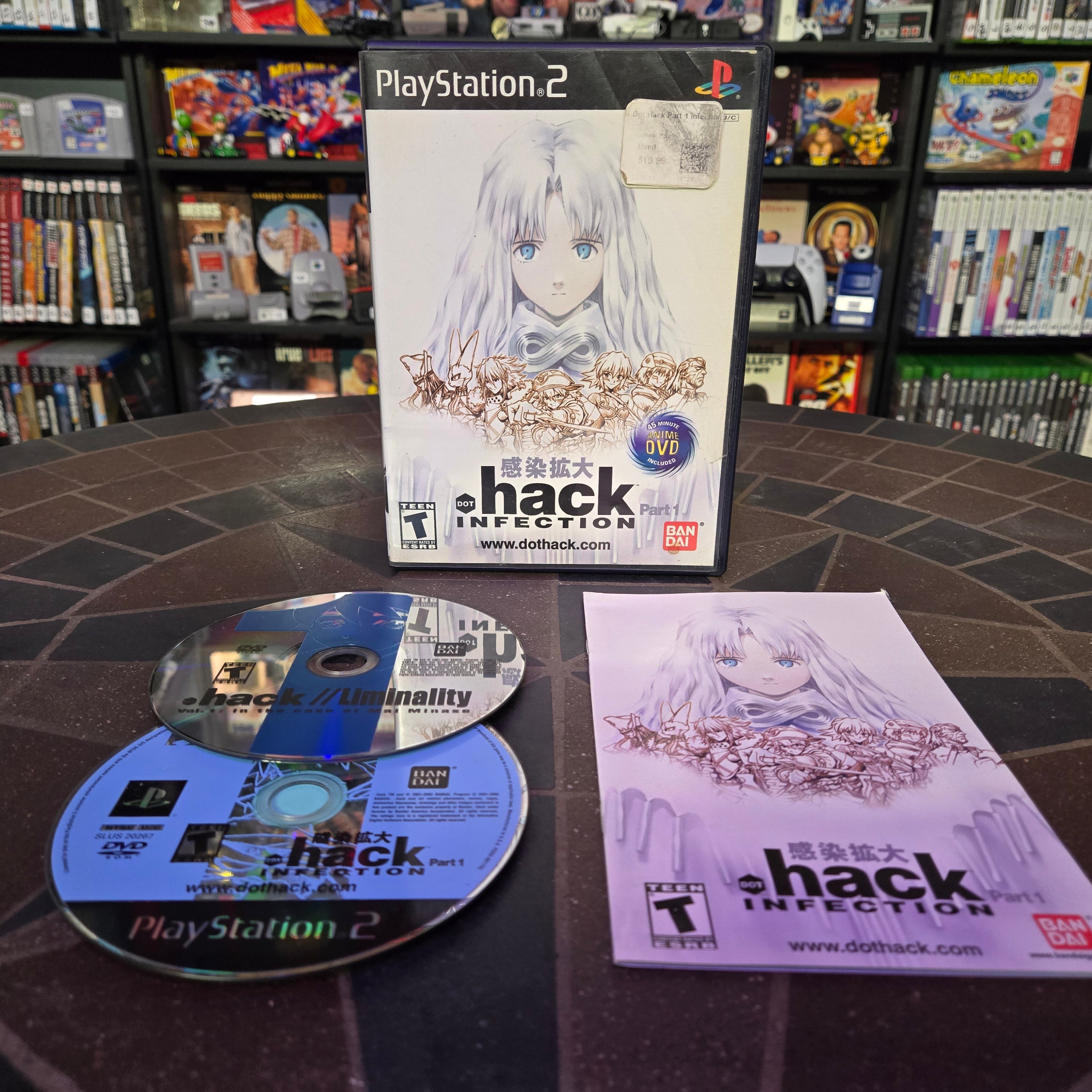 .hack INFECTION (Sony PlayStation 2, 2003) PS2 DOT Hack Complete CIB
