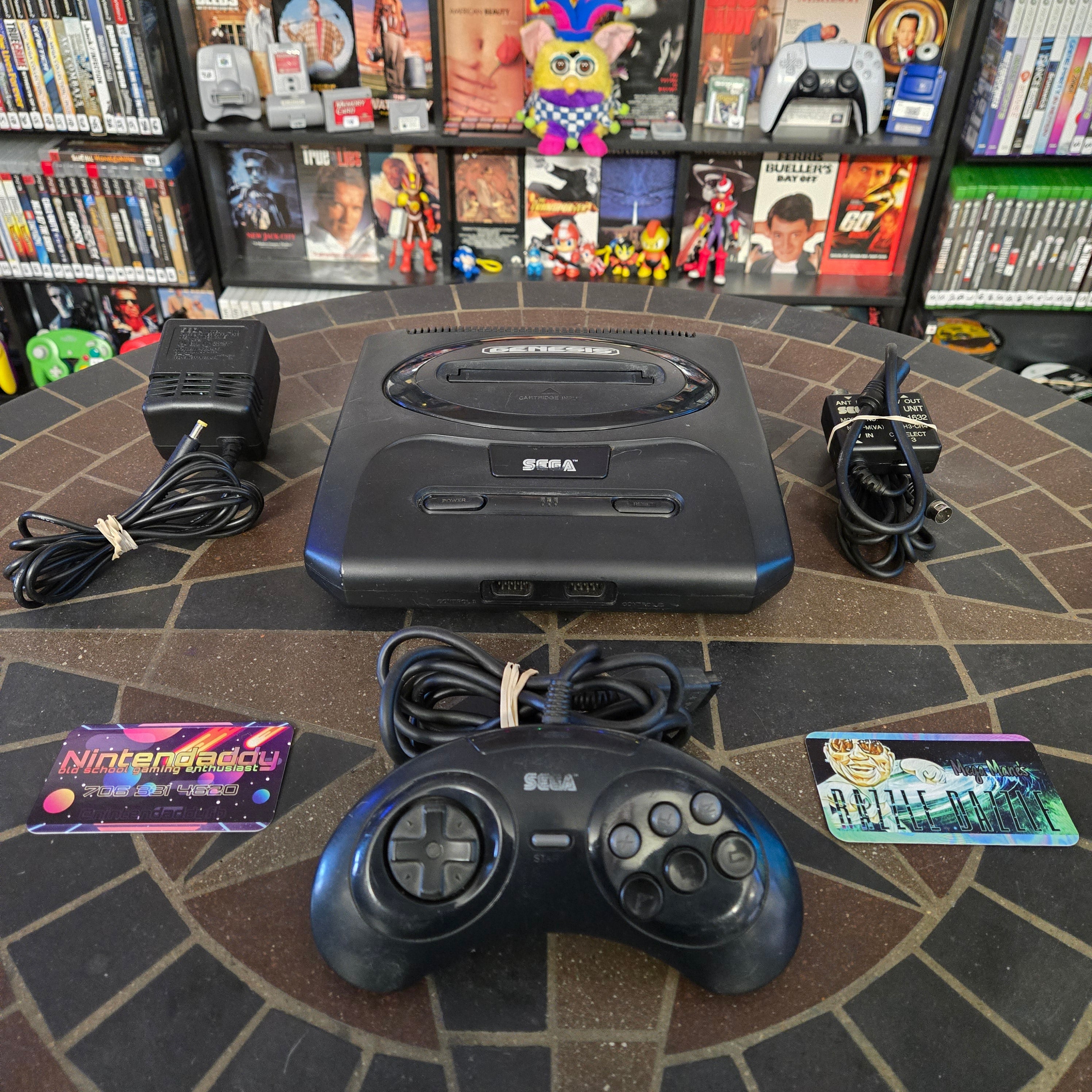 Sega MK-1631 Genesis Model 2 Console/System, 6-Button Controller & Cords TESTED