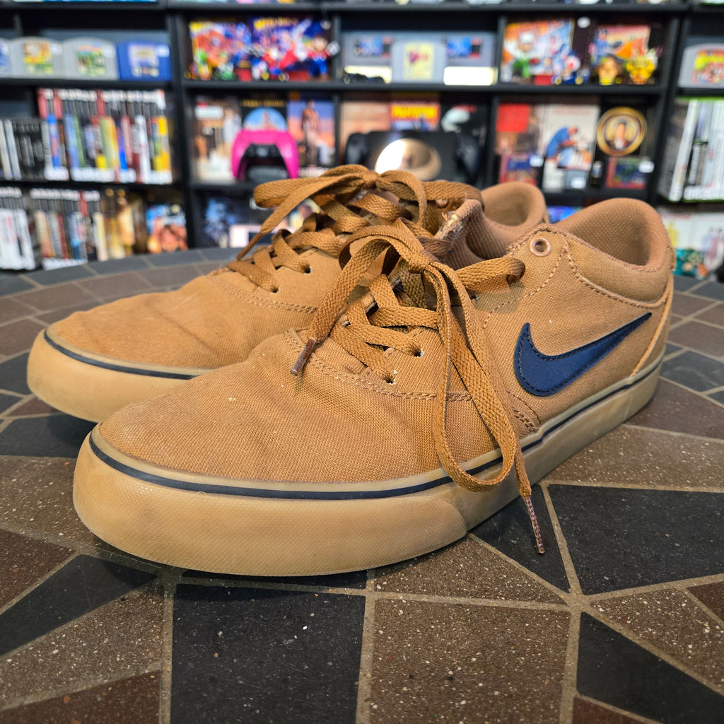 Nike SB Chron 2 Canvas Men's Skateboarding Sneakers Ale Brown/Gum Size 10 - NICE