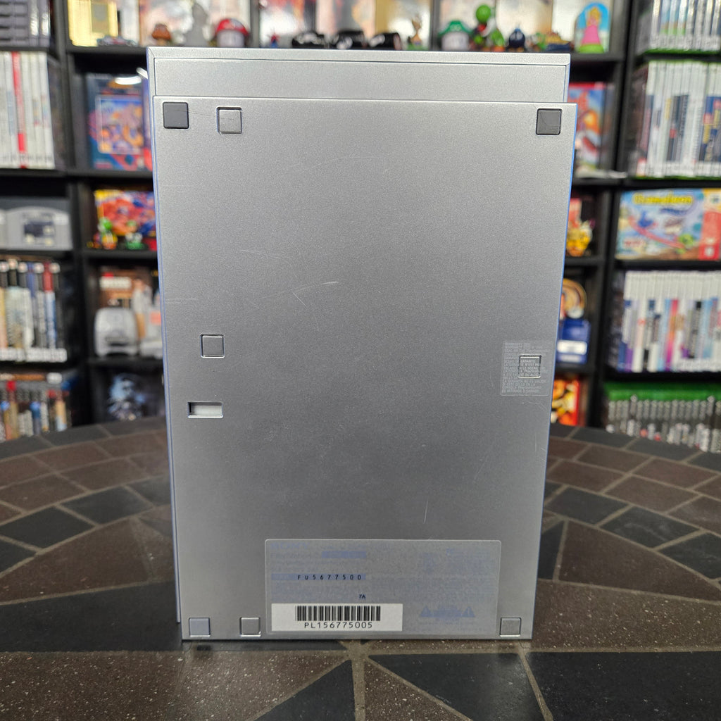 Sony PlayStation 2 PS2 Slim Silver Console SCPH-77001, Mem, Controller & Cords!