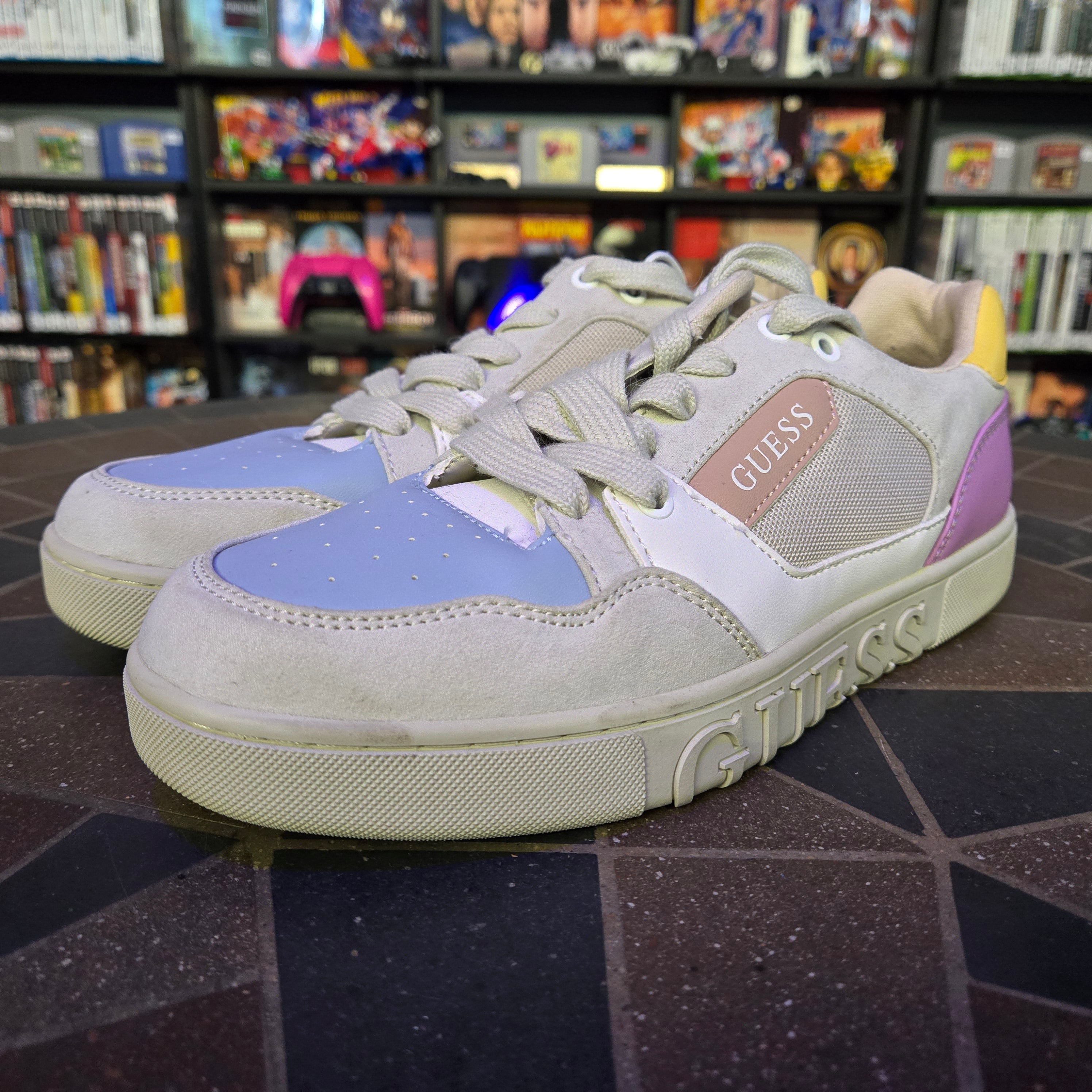 Guess Women’s Julien Bone Multi-Color Shoes Size 7.5 Pastel Easter Colors NWT