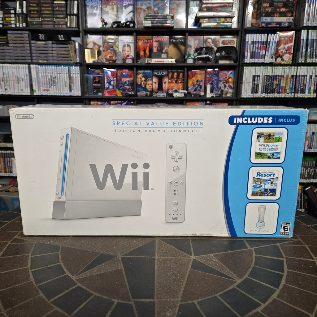 RARE Nintendo Wii Console Sports & Resort Special Value Edition Bundle in Box!