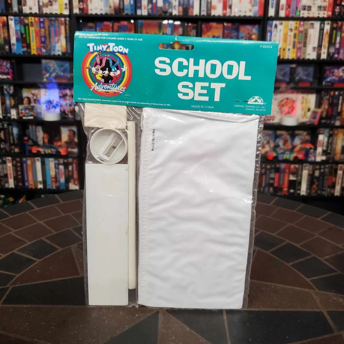 Tiny Toon Adventure School Set Vintage 1995 pencil case ruler