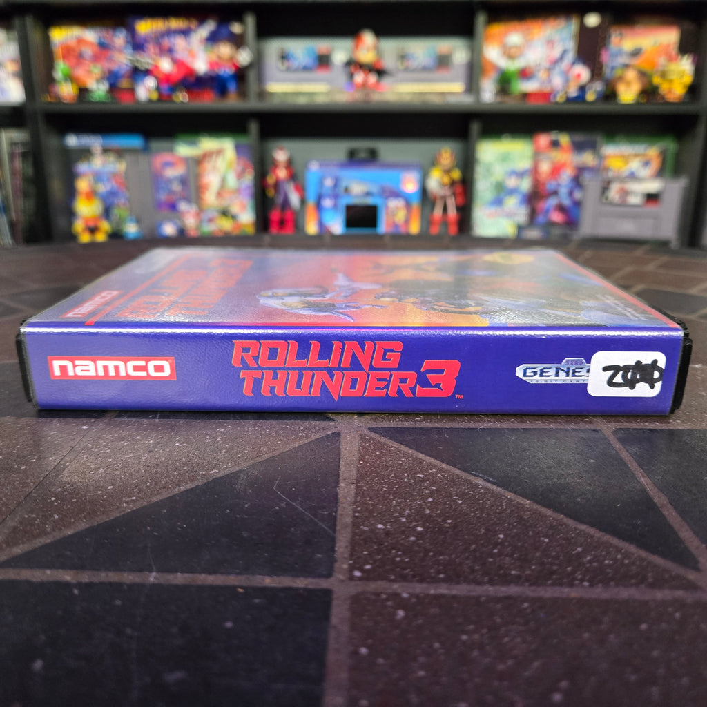 Rolling Thunder 3 (Sega Genesis, 1993) Authentic Complete CIB - BEAUTIFUL SHAPE!