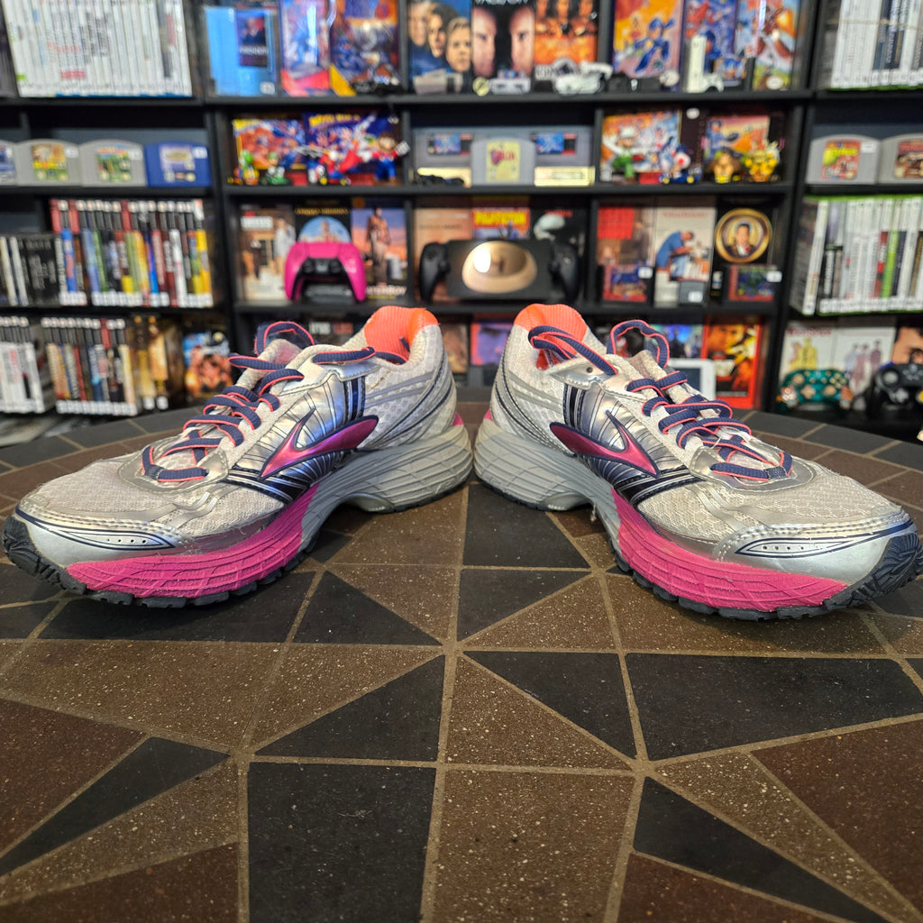 Brooks - Adrenaline GTS-14 Women's Running Shoes White-Navy-Fuchsia Size 8