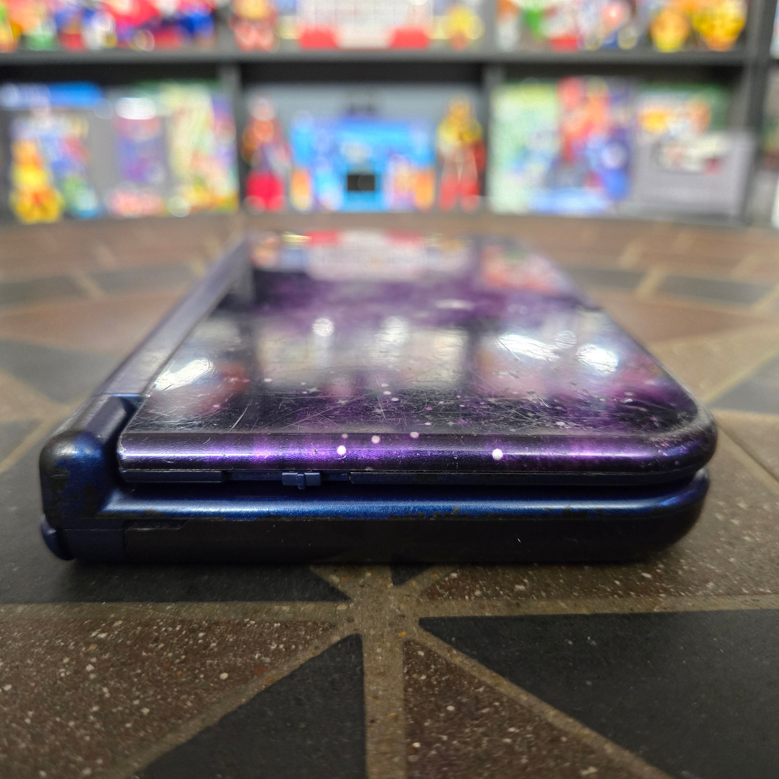 Nintendo "New" 3DS XL Galaxy 4GB Handheld Console Cleaned & Tested - Rough Shape