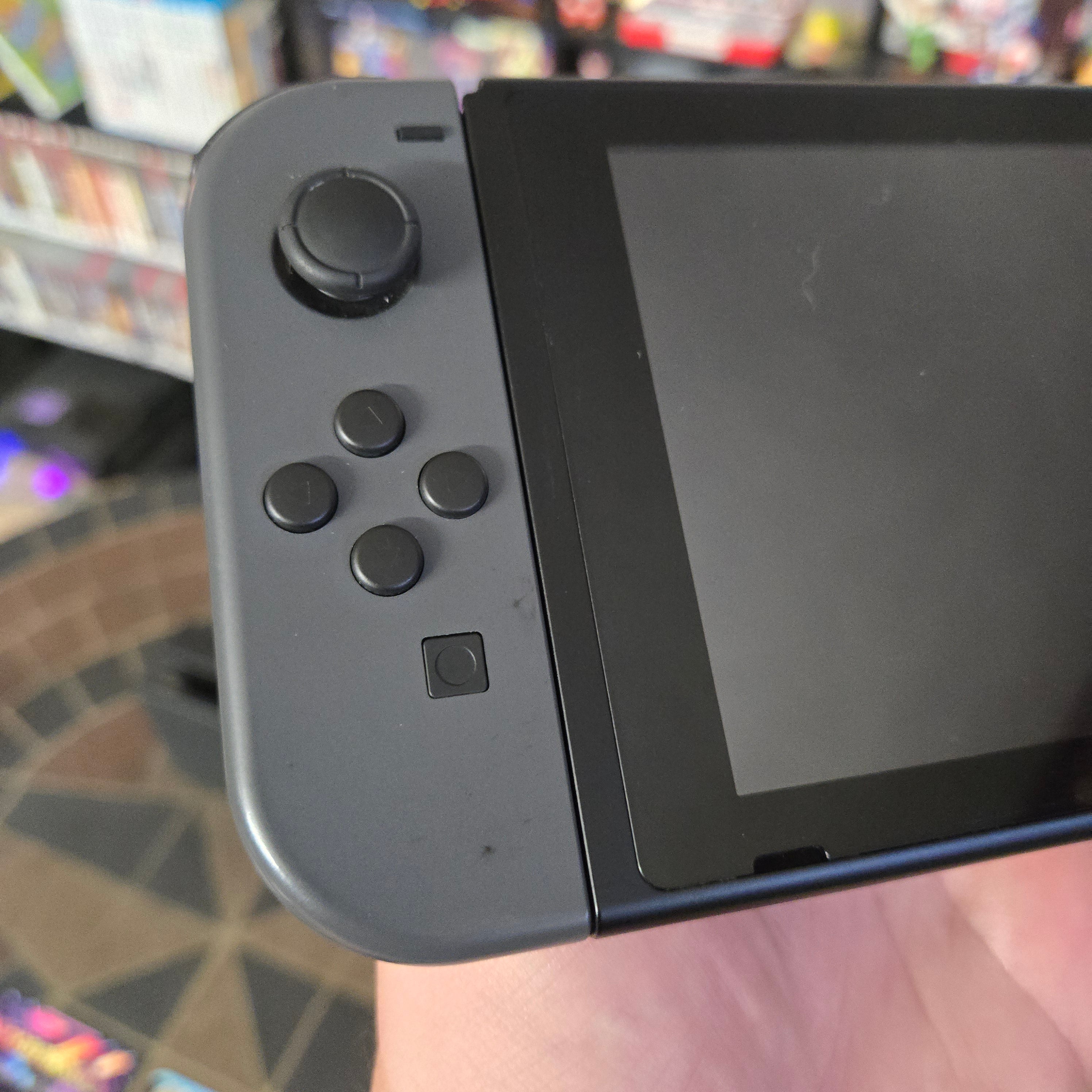 Nintendo Switch V2 with Gray Joy-Con (HAC-001-01) - Cleaned, Tested & Reset!