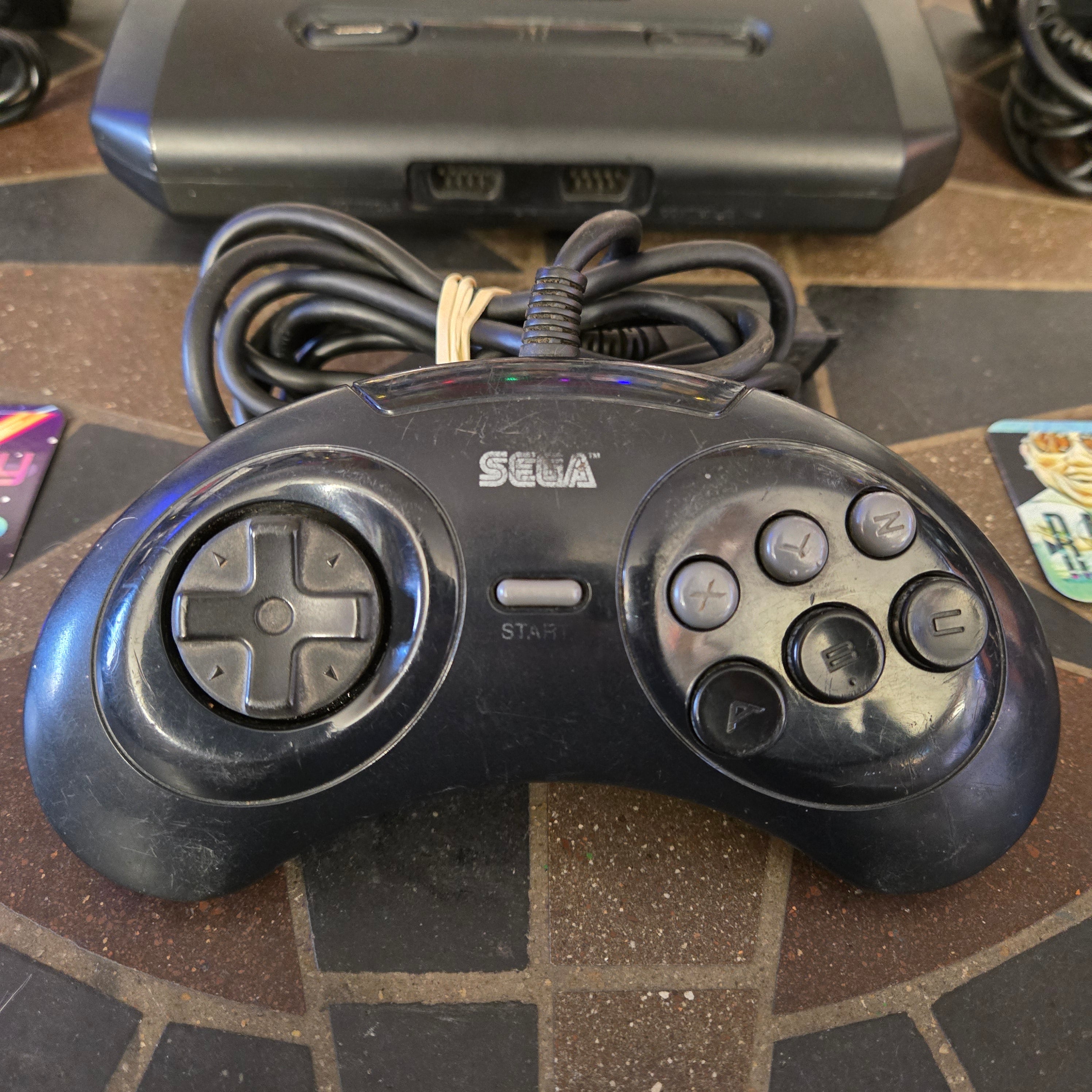 Sega MK-1631 Genesis Model 2 Console/System, 6-Button Controller & Cords TESTED