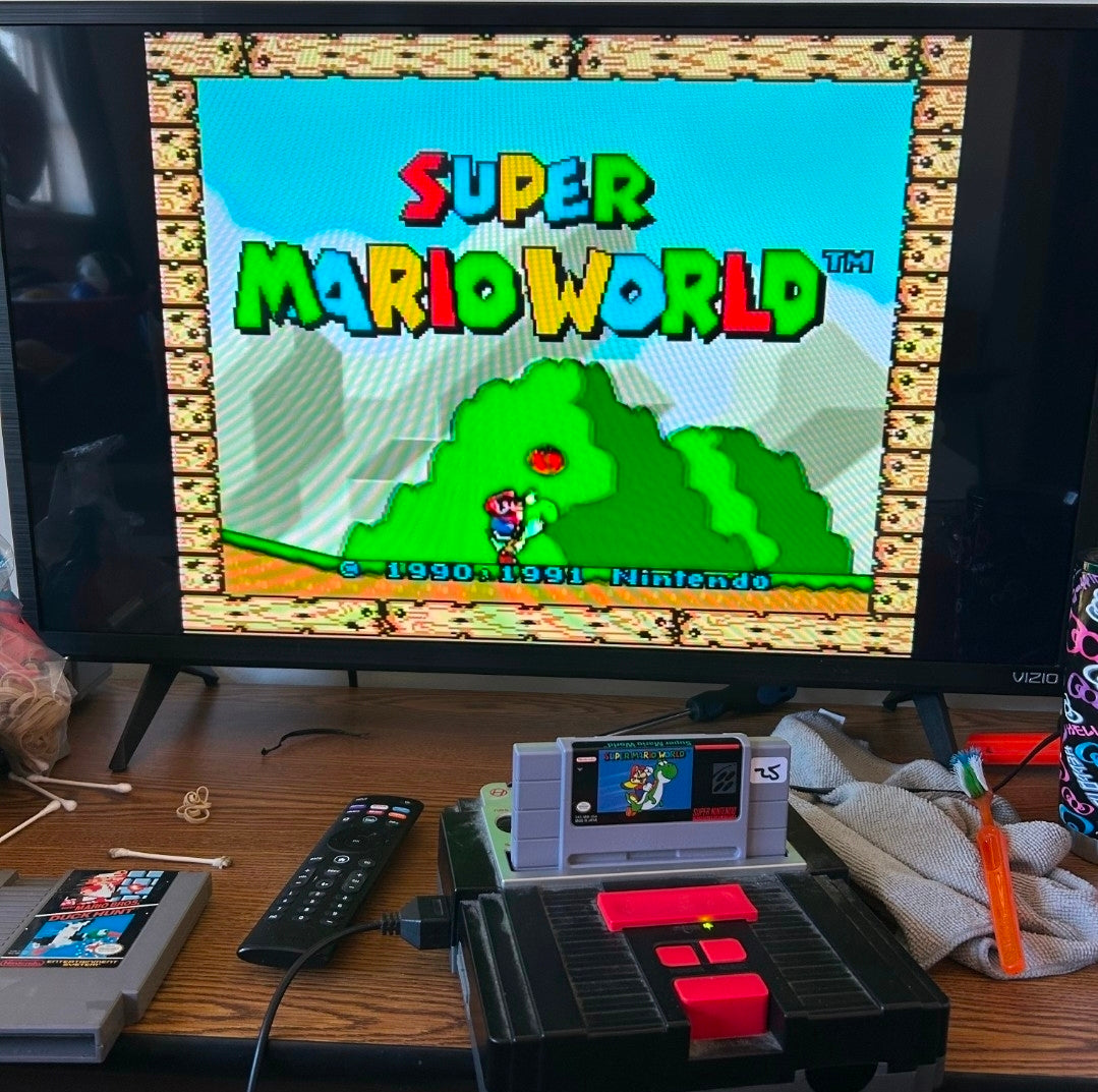 Hyperkin RetroN 2 HD Gaming Console Plays Nintendo NES Super SNES TESTED WORKING