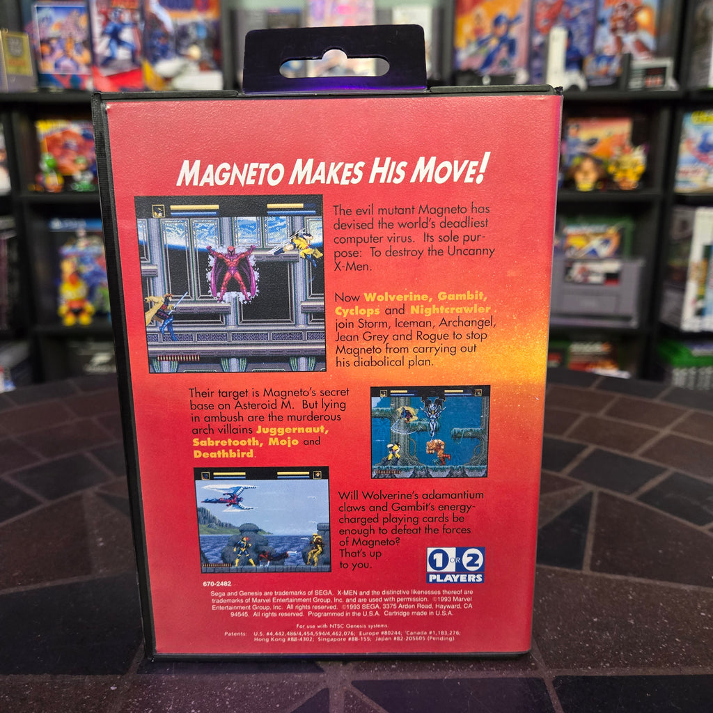 X-Men (Sega Genesis, 1993) Complete CIB w/ Poster - VERY NICE SHAPE!