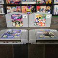 Lot of 4 Nintendo 64 N64 Games: NFL Blitz Mickey Speedway Wave Race Pilotwings