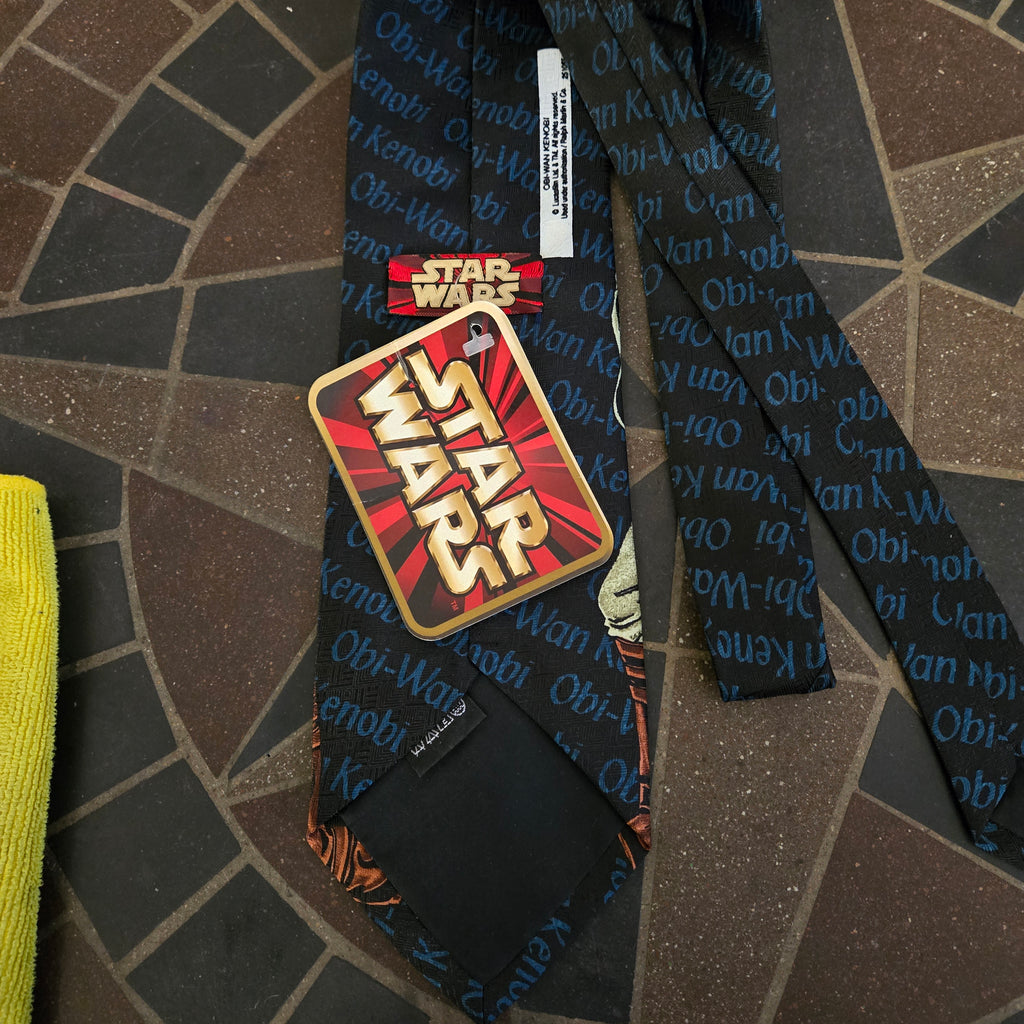 3 Star Wars Obi Wan Kenobi Anakin Qui-Gon Jinn Neck Tie by Ralph Marlin Necktie