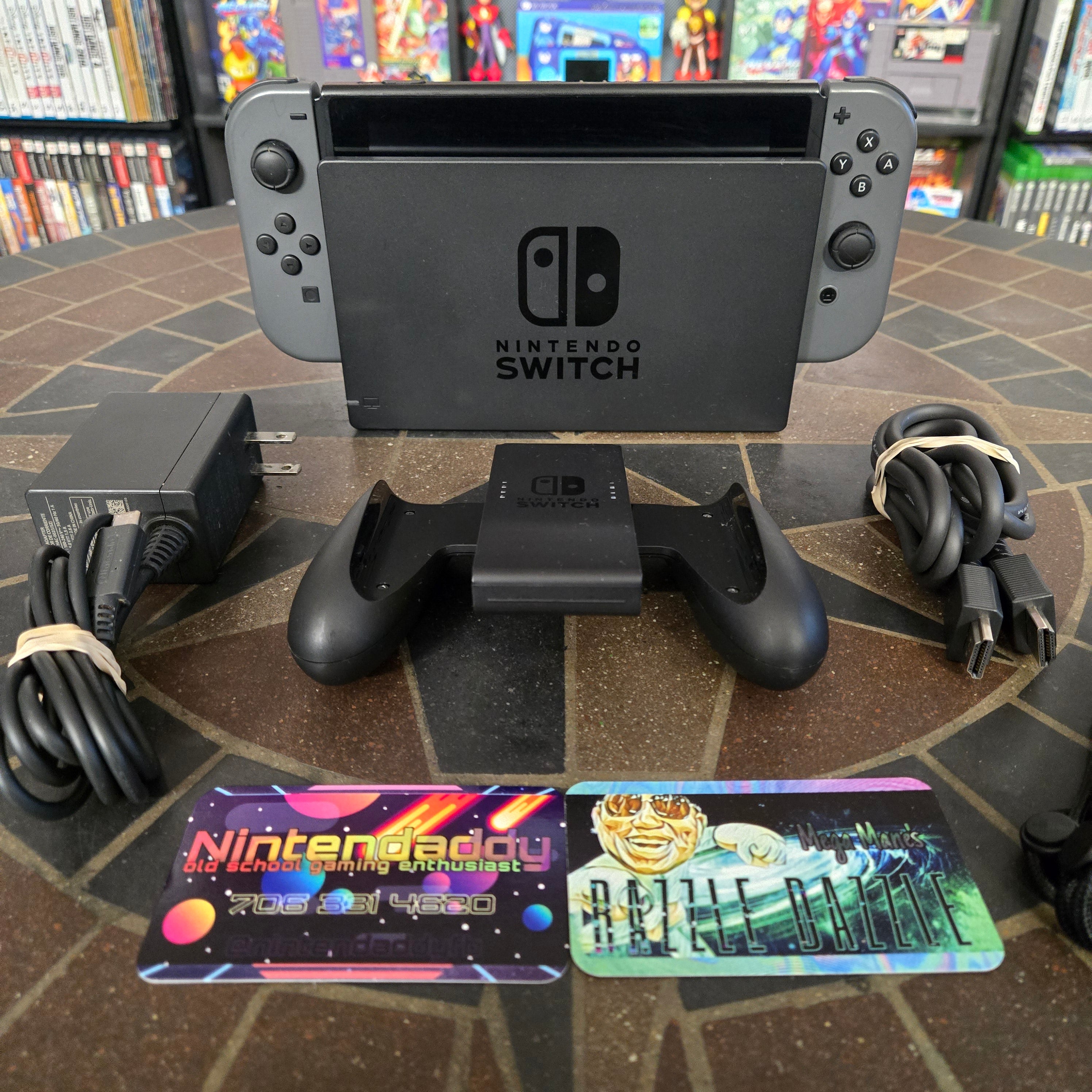 Nintendo Switch V2 with Gray Joy-Con (HAC-001-01) - Cleaned, Tested & Reset! #2