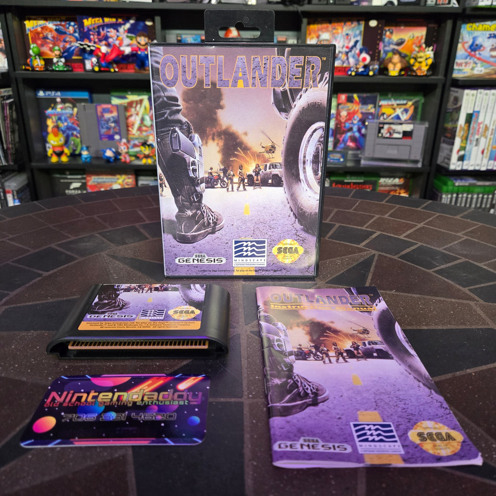 Outlander (Sega Genesis, 1992) Complete CIB - VERY NICE SHAPE!