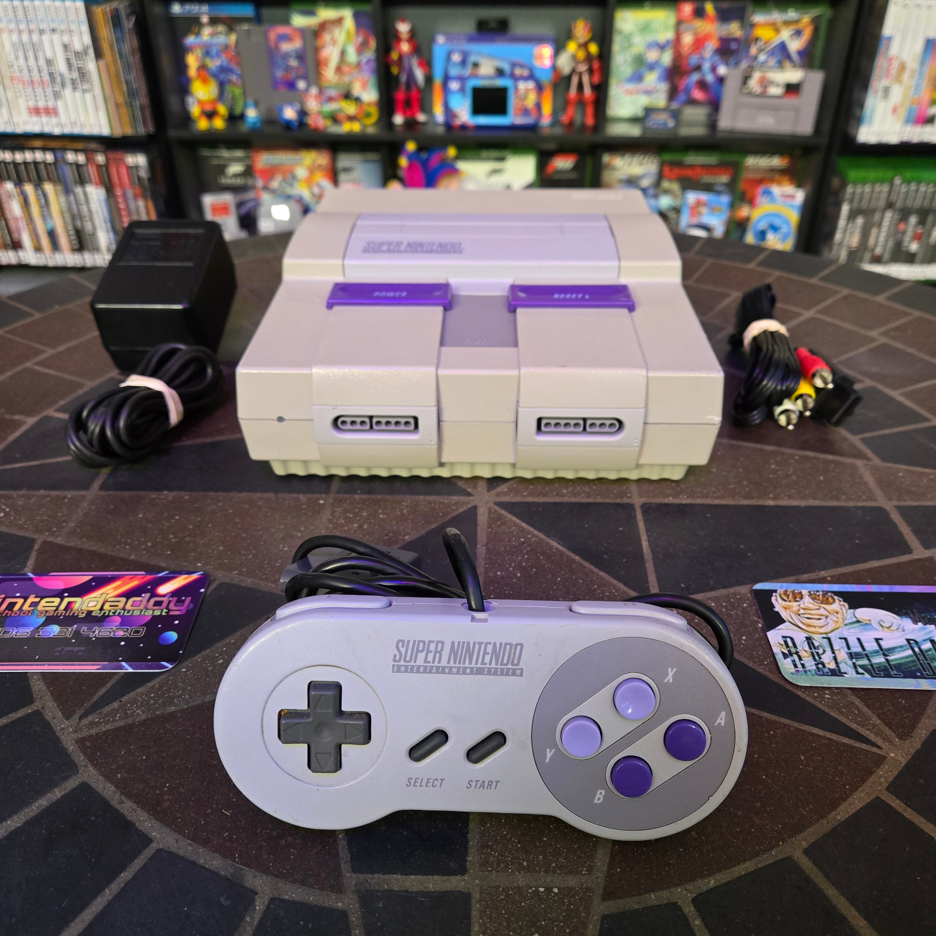 Super Nintendo SNES Console, Original Controller & Cords - CLEANED & TESTED!