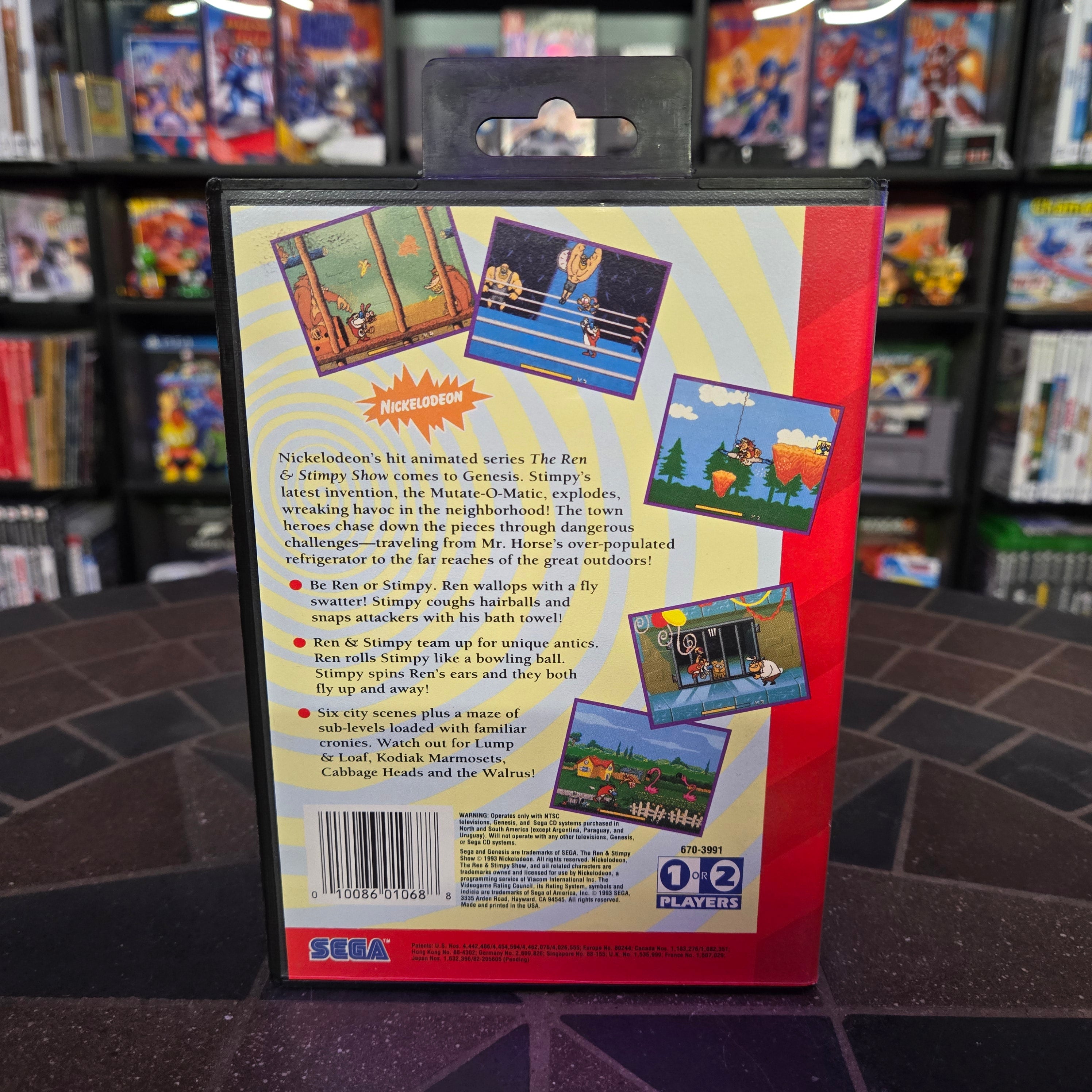 Ren & Stimpy Show Presents: Stimpy's Invention (Sega Genesis, 1993) Nice Shape!