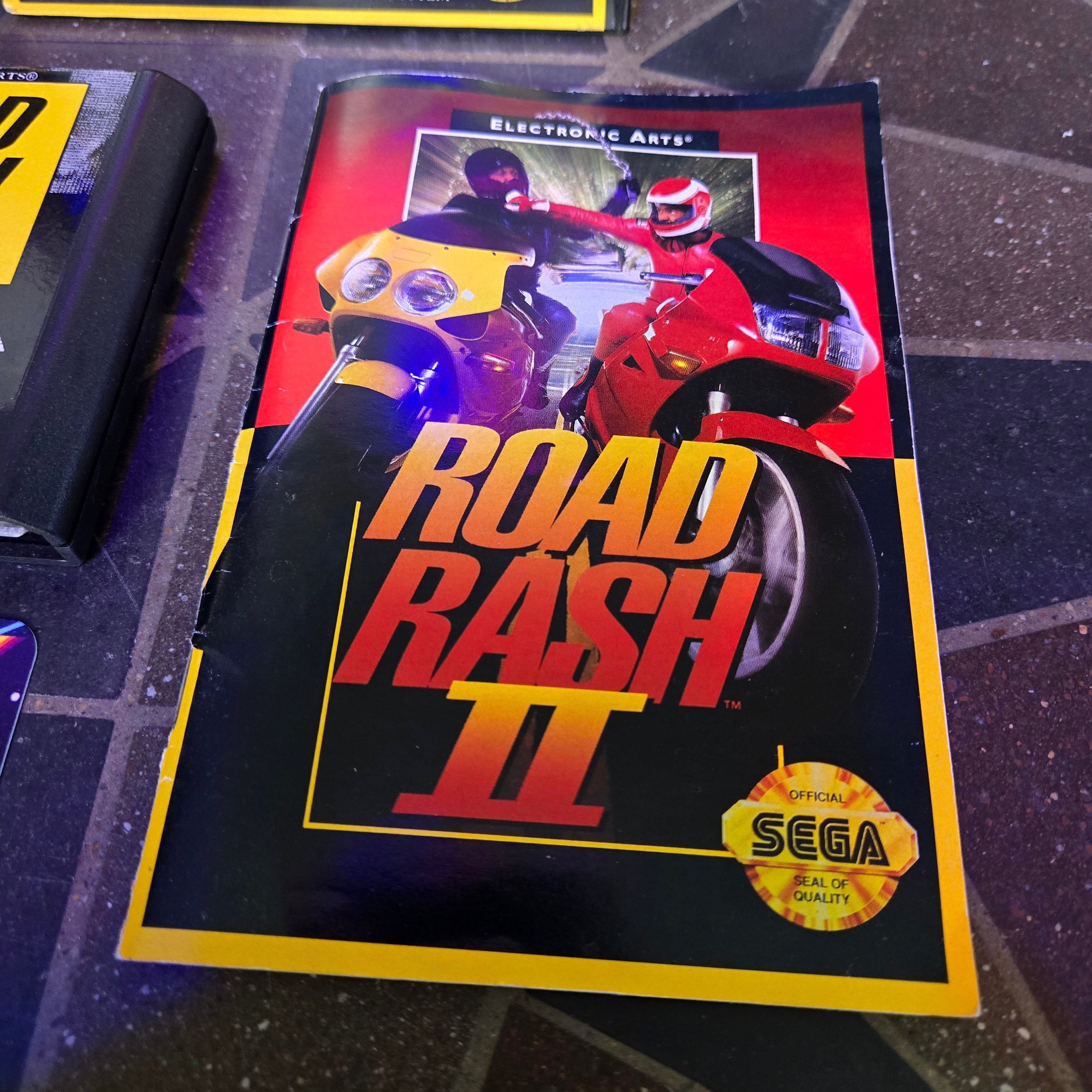 Road Rash II (Sega Genesis, 1992) Complete CIB - VERY NICE SHAPE!