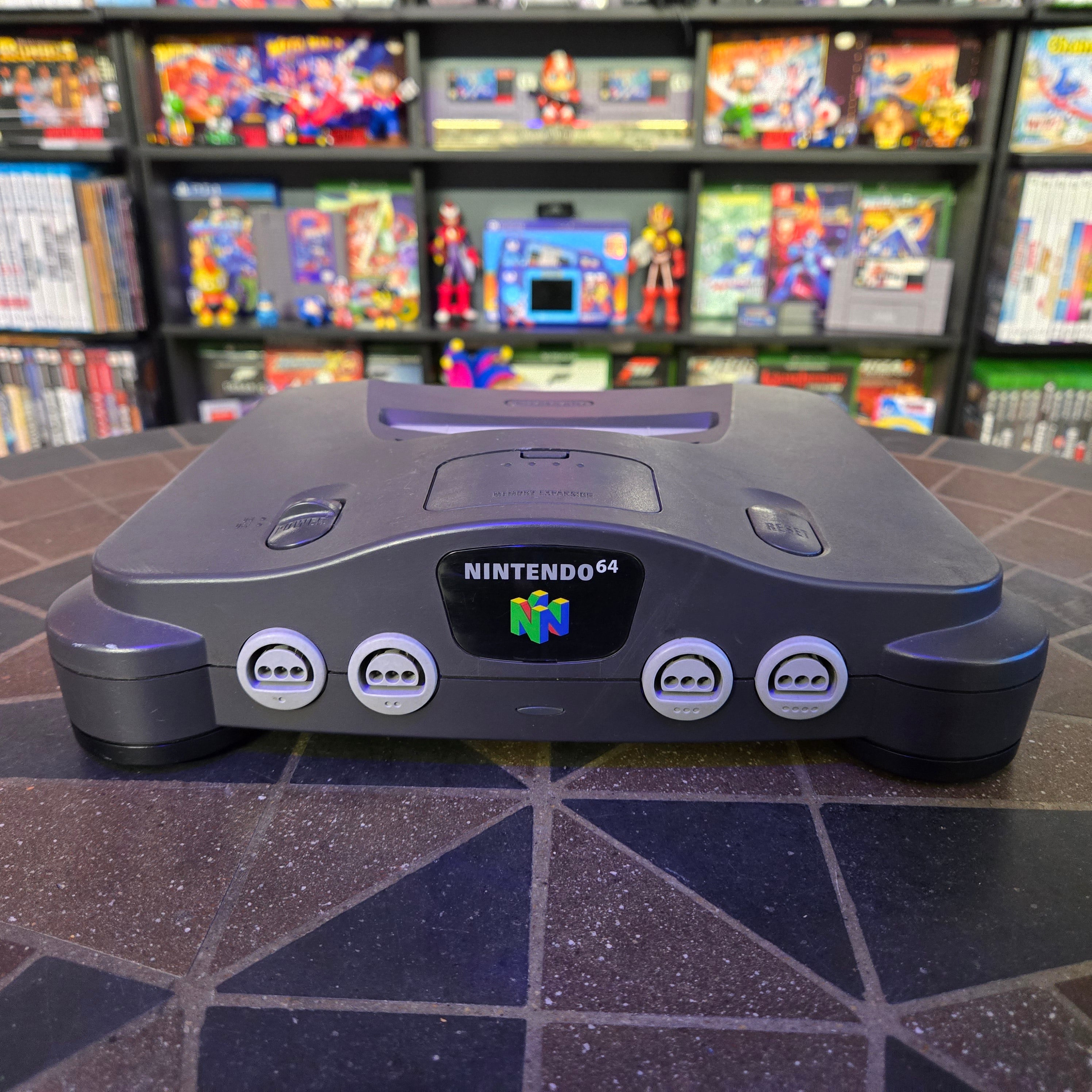 Nintendo 64 N64 Console, Official Controller, Jumper Pak & Cords CLEANED TESTED!