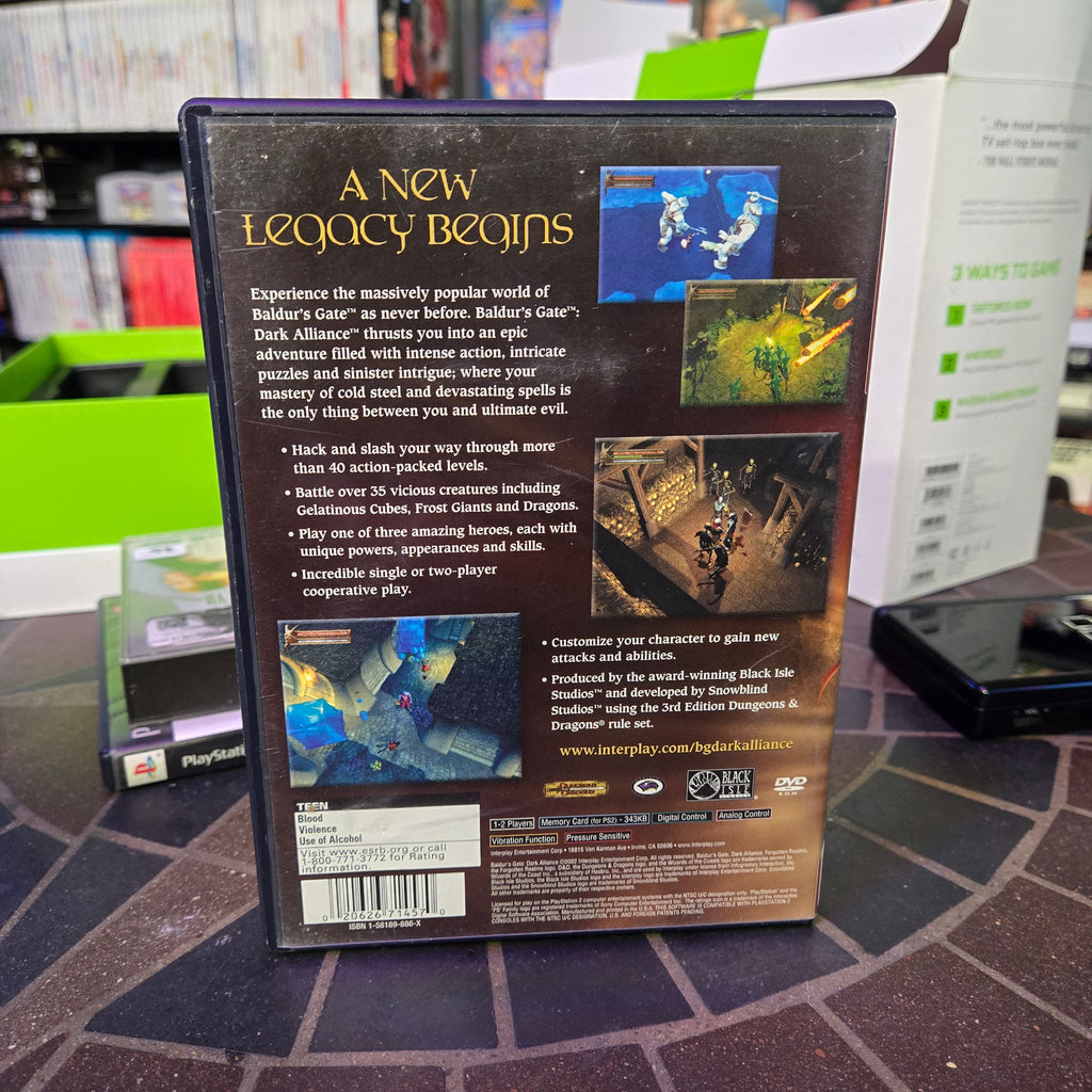 Baldur's Gate: Dark Alliance II (Sony PlayStation 2, 2004) PS2 CIB w/ Teg Card