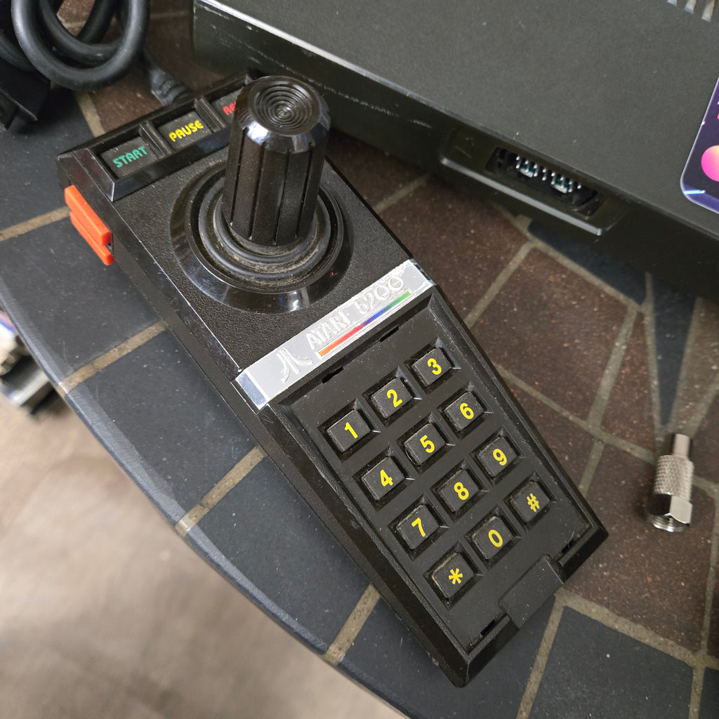 Atari 5200 Console, Controllers, Power Cord, TV Adapter, Pac-Man & Original Box!