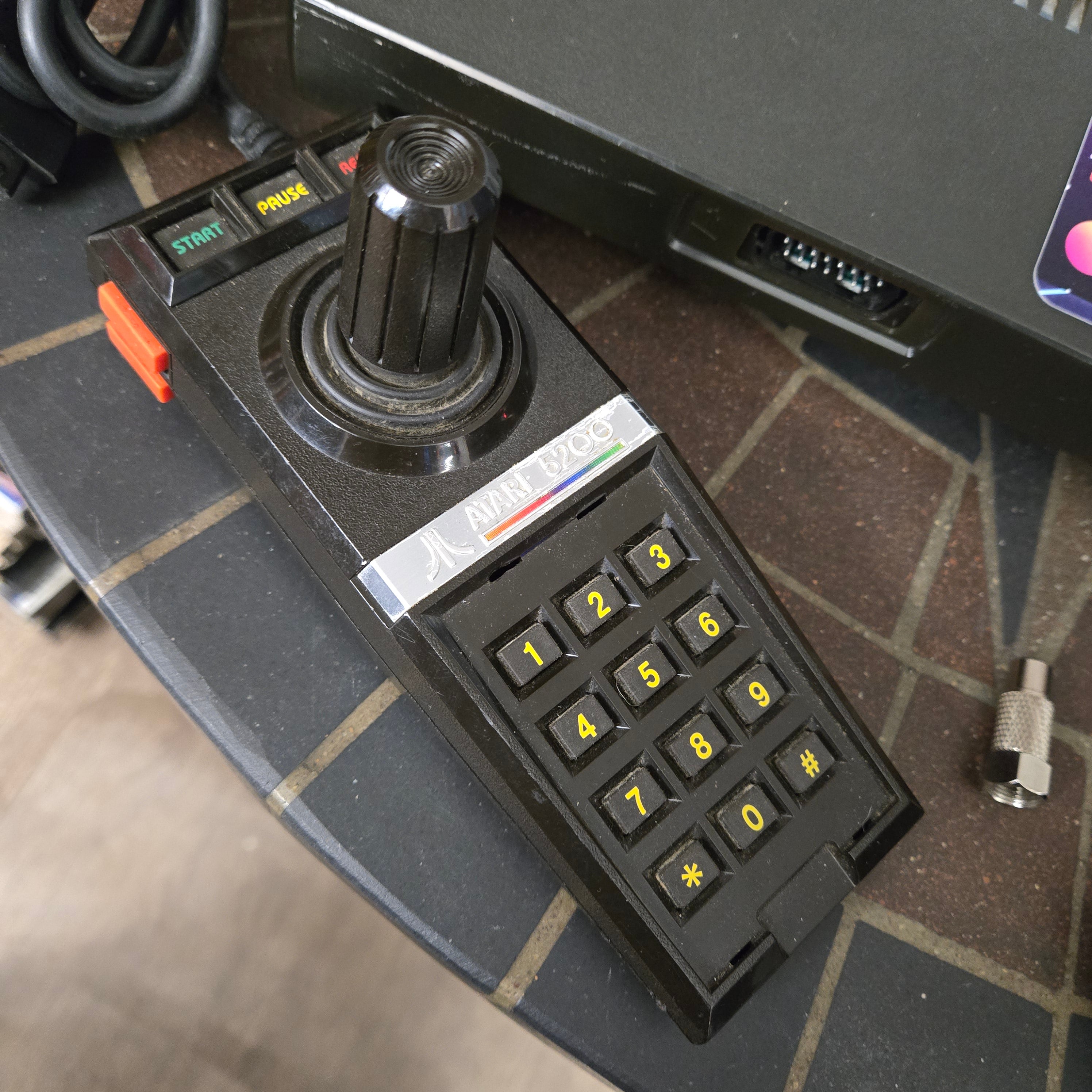 Atari 5200 Console, Controllers, Power Cord, TV Adapter, Pac-Man & Original Box!