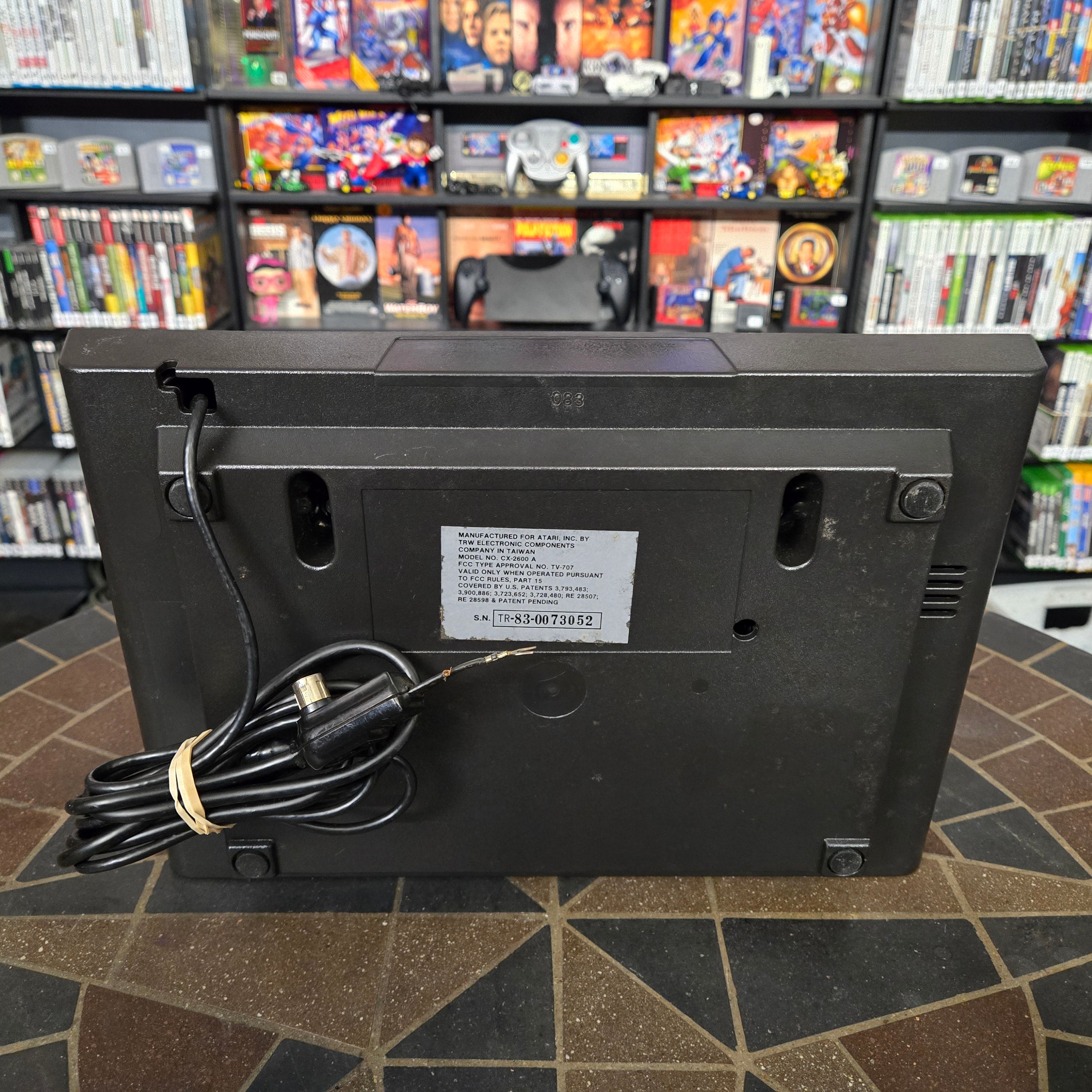 Atari 2600 Vader 4-Switch Console, Joystick, AC, Adapter & Asteroids - Tested