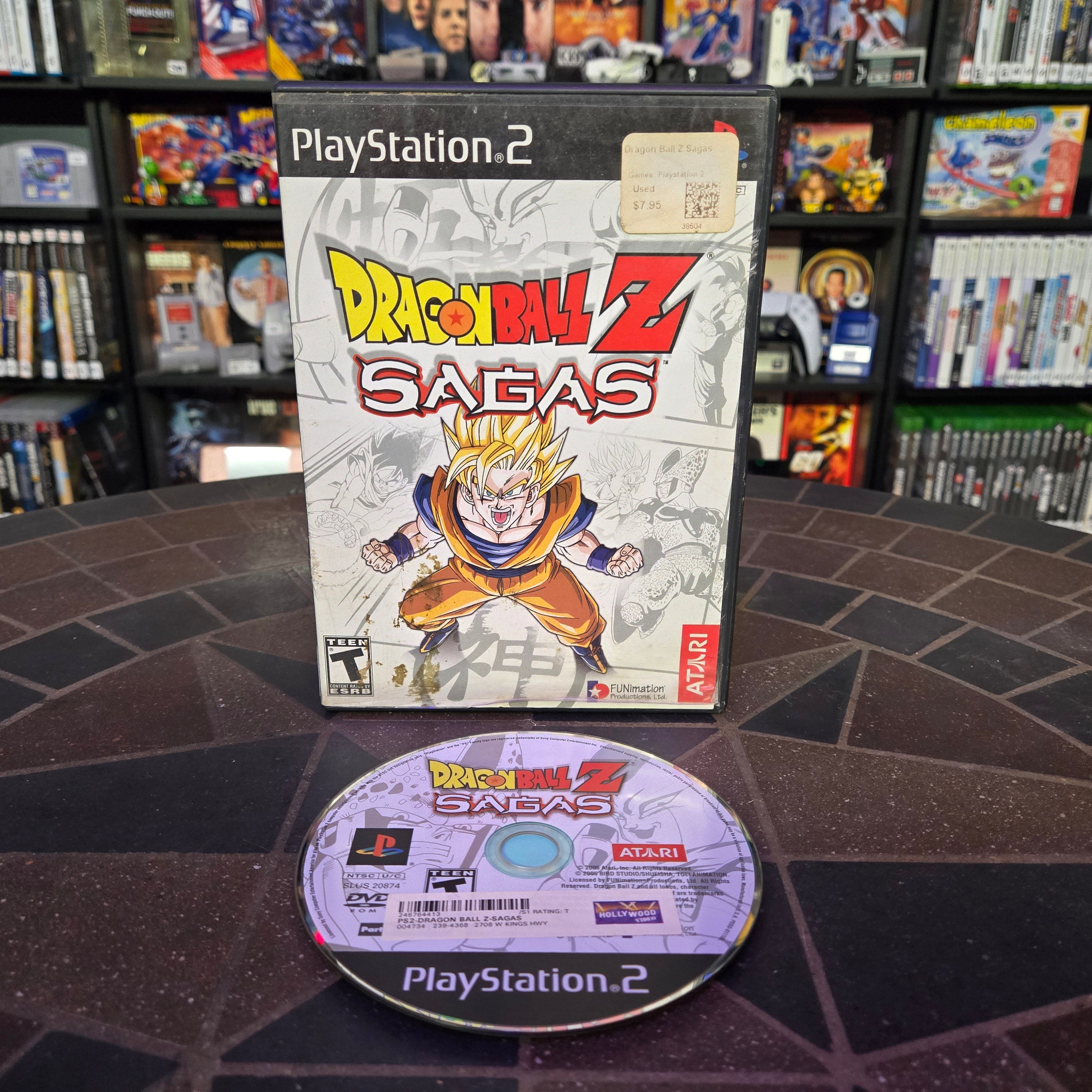 Dragon Ball Z: Sagas (Sony PlayStation 2, 2005) PS2 Hollywood Video Rental