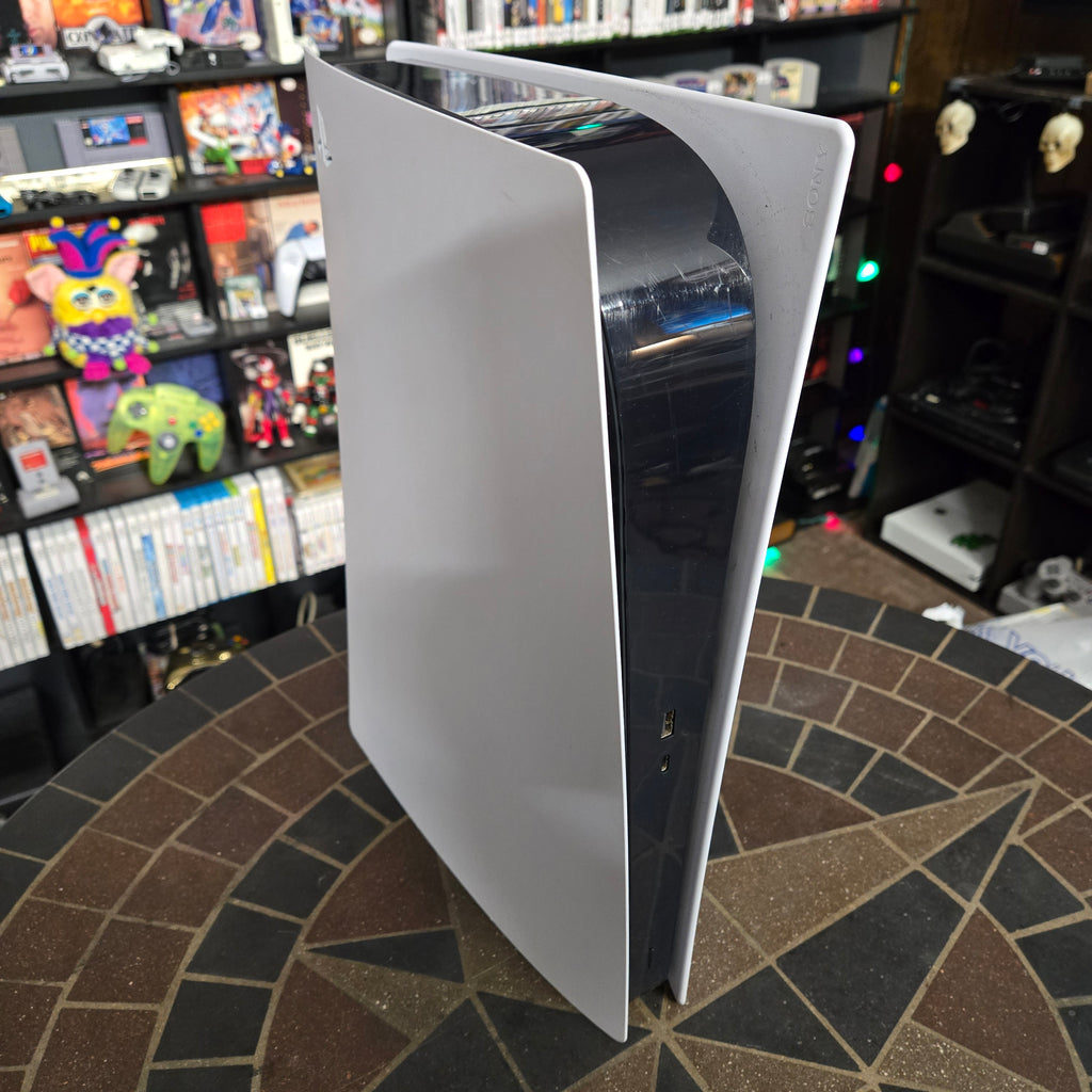 Sony PlayStation 5 Digital Edition PS5 825GB White Console Gaming System TESTED