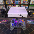 Xbox 360 Slim Special Edition White 4GB Console, Controller & Cords TESTED RESET