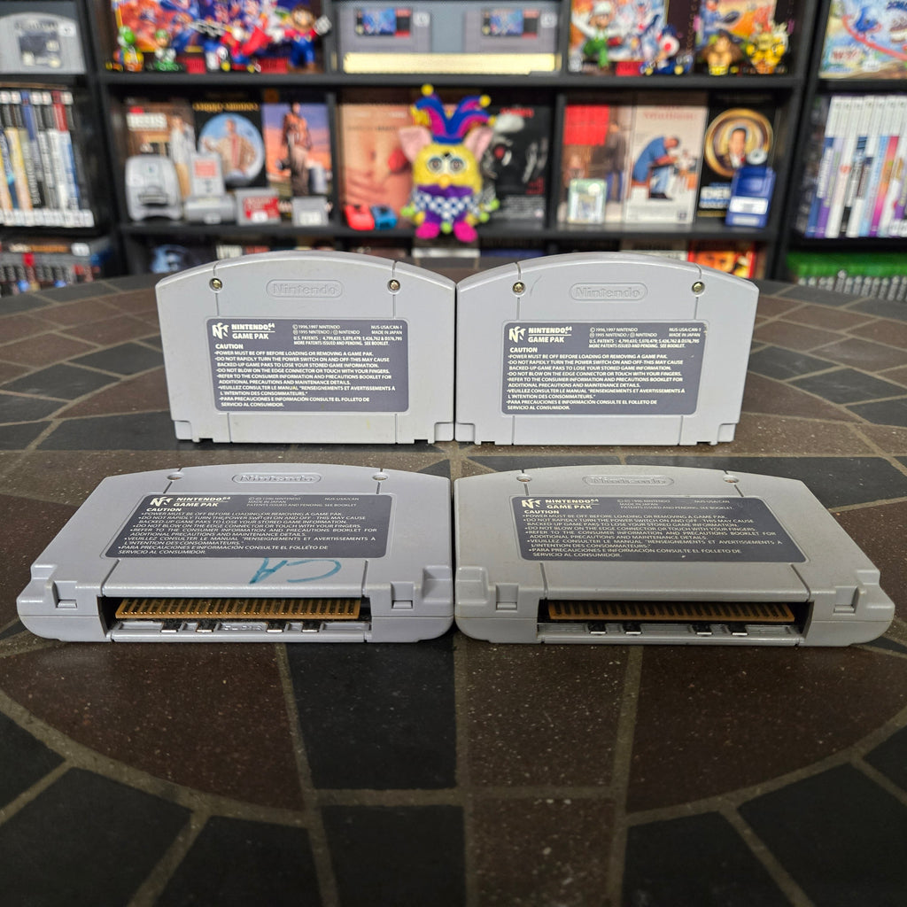 Lot of 4 Nintendo 64 N64 Games: NFL Blitz Mickey Speedway Wave Race Pilotwings