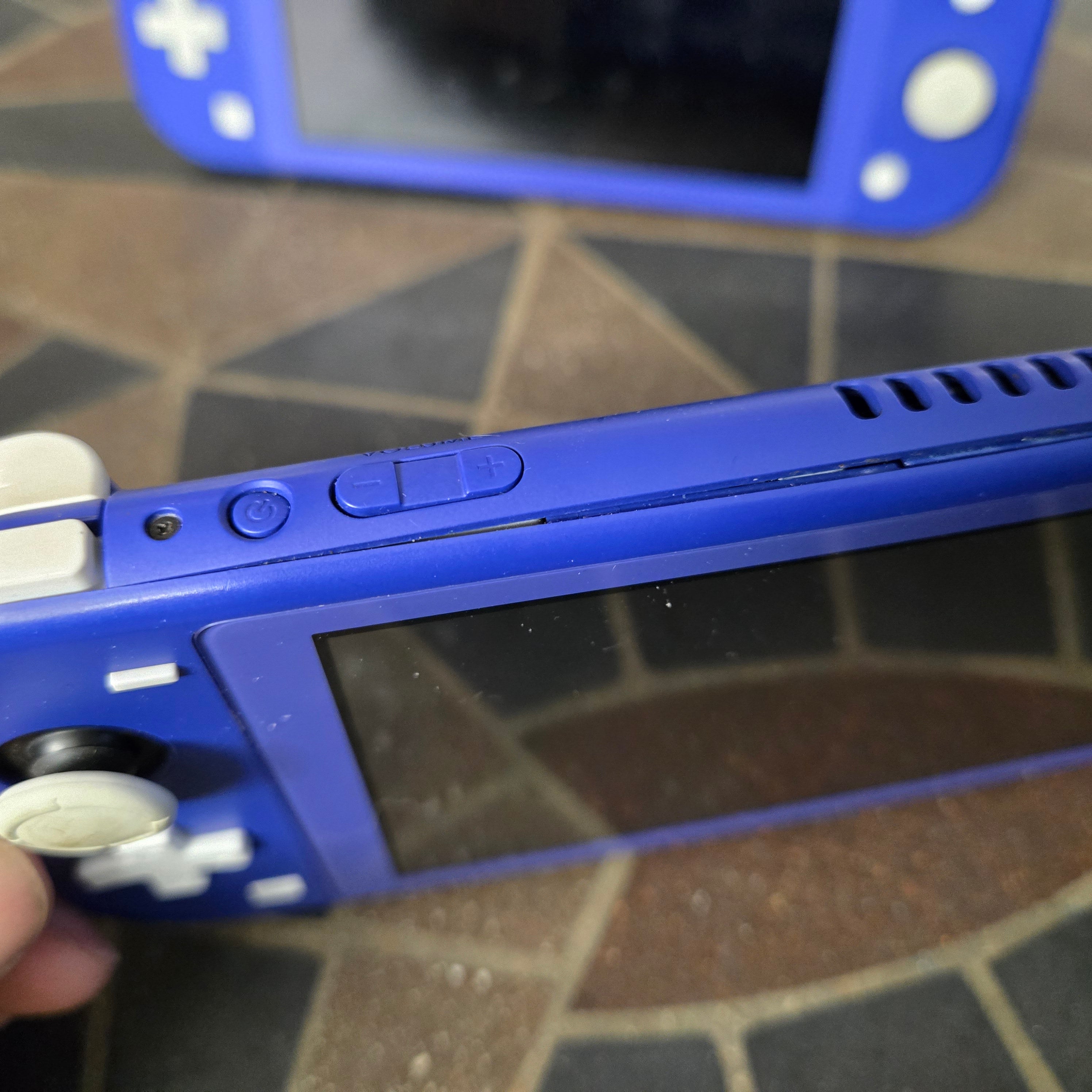 x2 Nintendo Switch Lite HDH-001 Handheld Console - 32GB - Blue FOR PARTS/REPAIR!