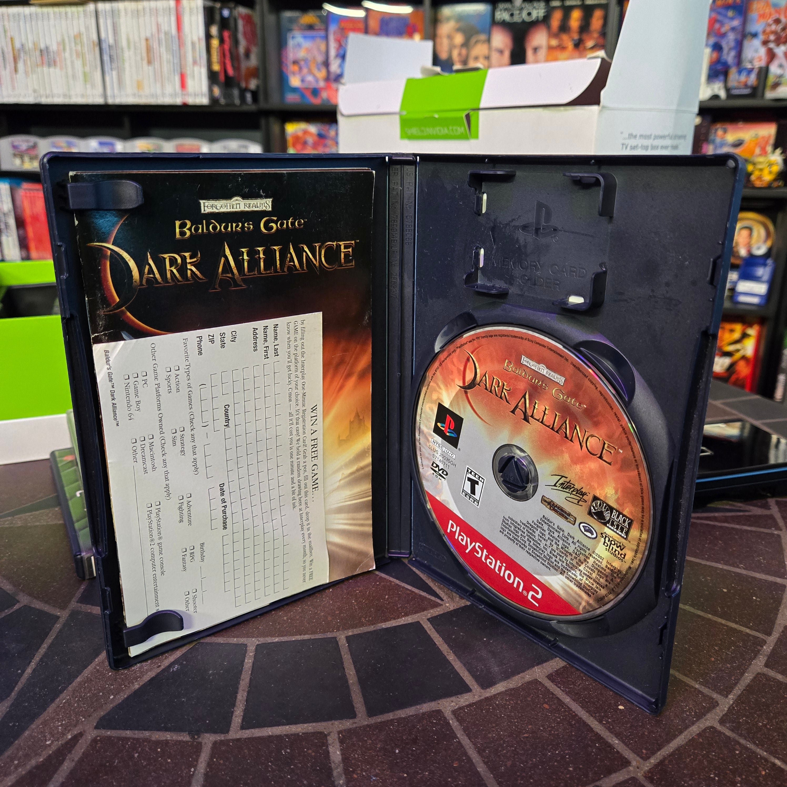 Baldur's Gate: Dark Alliance II (Sony PlayStation 2, 2004) PS2 CIB w/ Teg Card