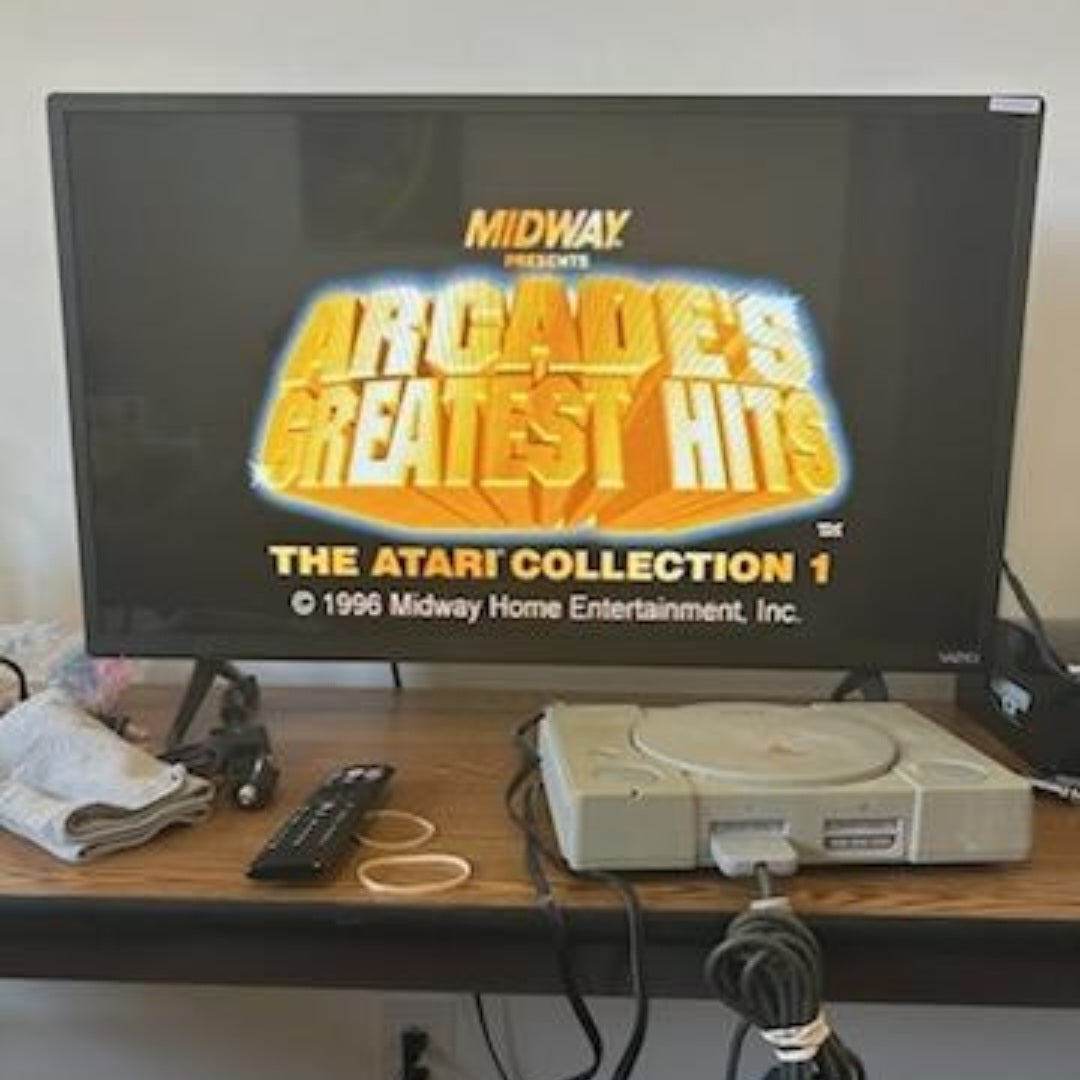 Sony PlayStation 1 PS1 Console SCPH-9001, Controller & Cords - CLEANED & TESTED!