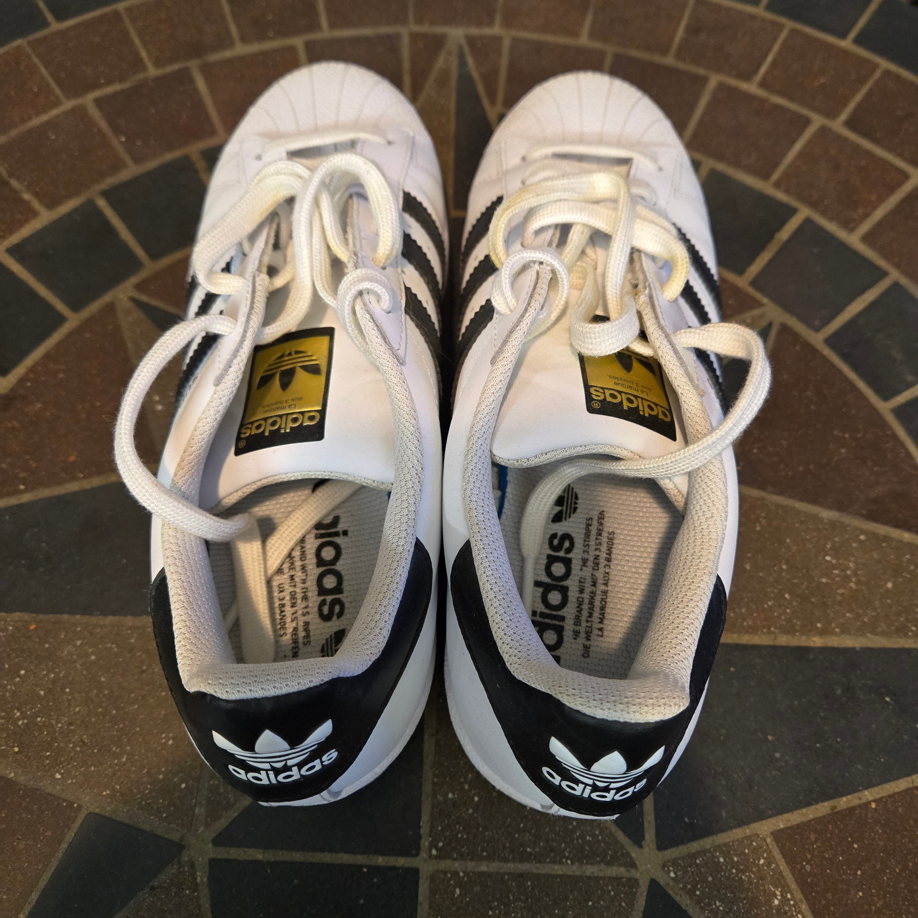 Adidas Originals Superstar Footwear Shoes White Black 2018 EG4958 Men's Size 7.5