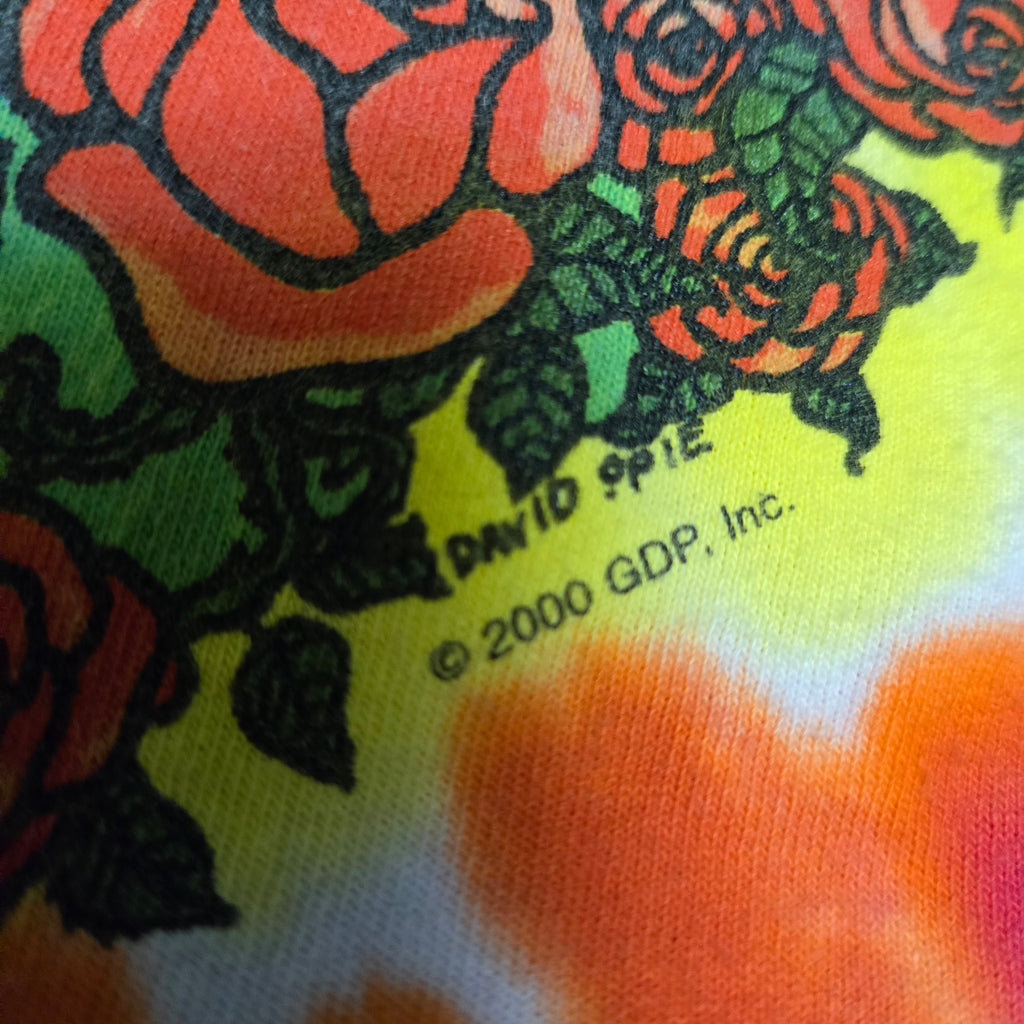 Grateful Dead Summer Tour Bus Tie Dye Liquid Blue T-Shirt Vintage Y2K Medium M