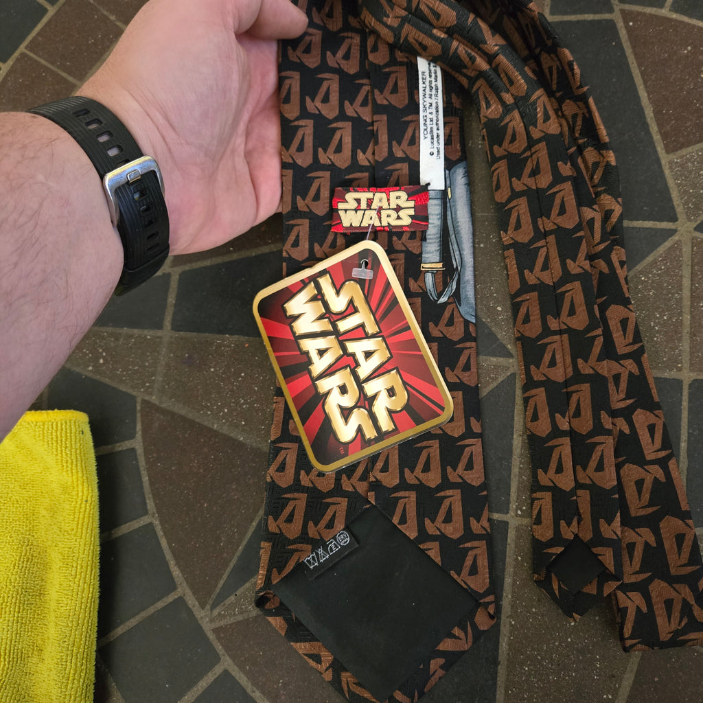 3 Star Wars Obi Wan Kenobi Anakin Qui-Gon Jinn Neck Tie by Ralph Marlin Necktie