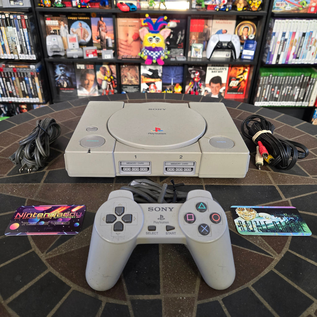 Sony PlayStation 1 PS1 Console SCPH-9001, Controller & Cords - CLEANED & TESTED!