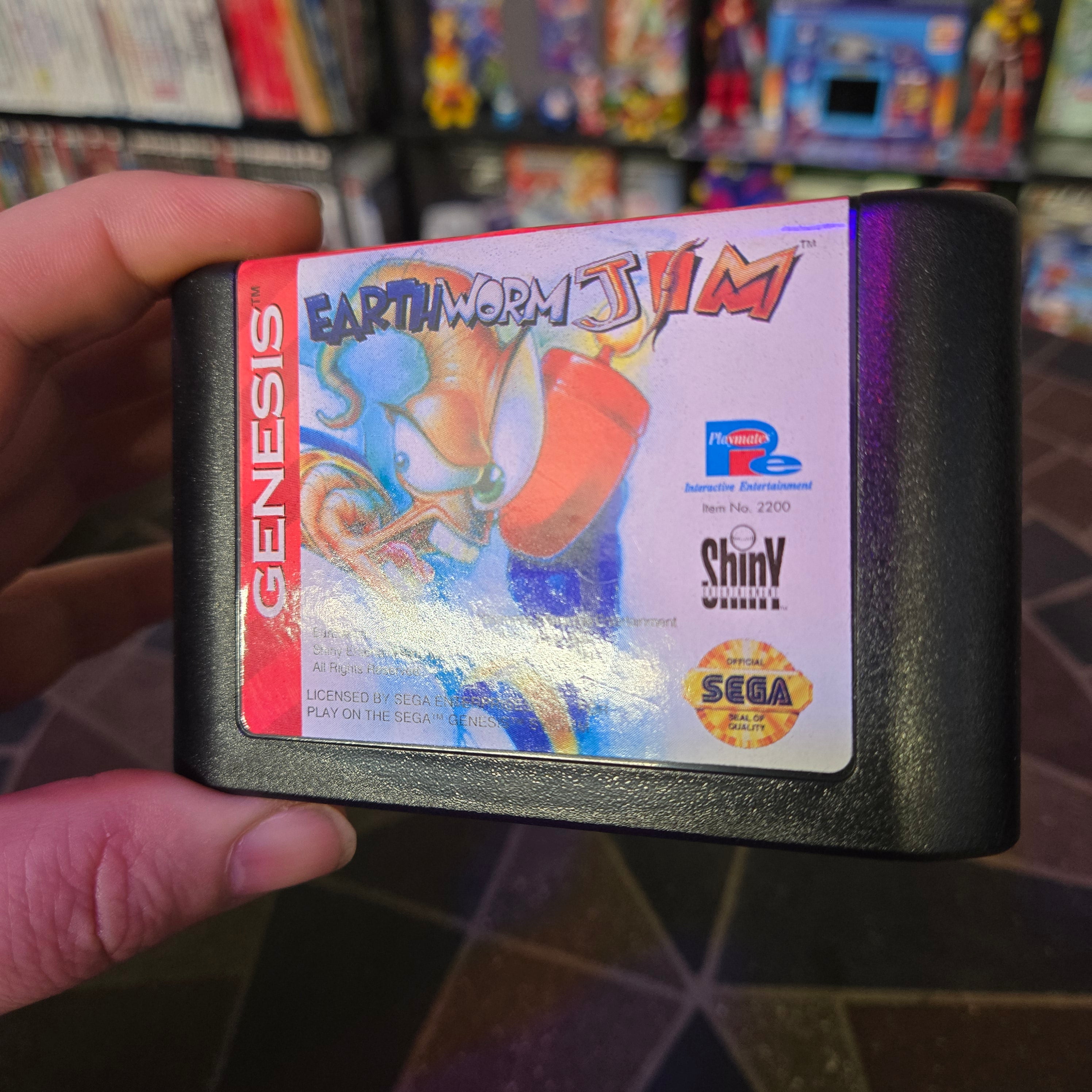 Earthworm Jim (Sega Genesis, 1994) Complete CIB w/ Reg Card - VERY NICE SHAPE!