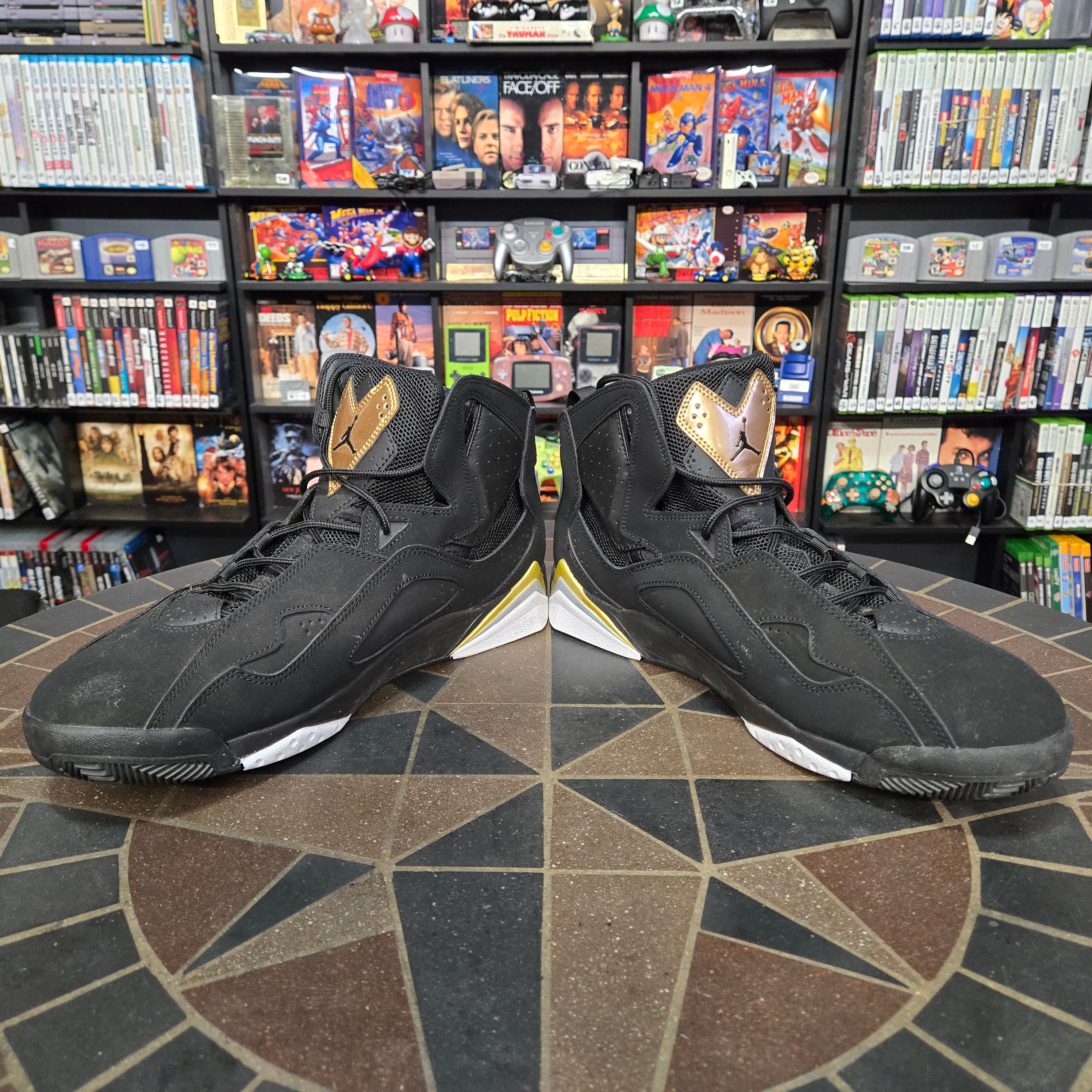 Size 13 - Air Jordan True Flight Black Metallic Gold in Nice Shape w/ OG Box!