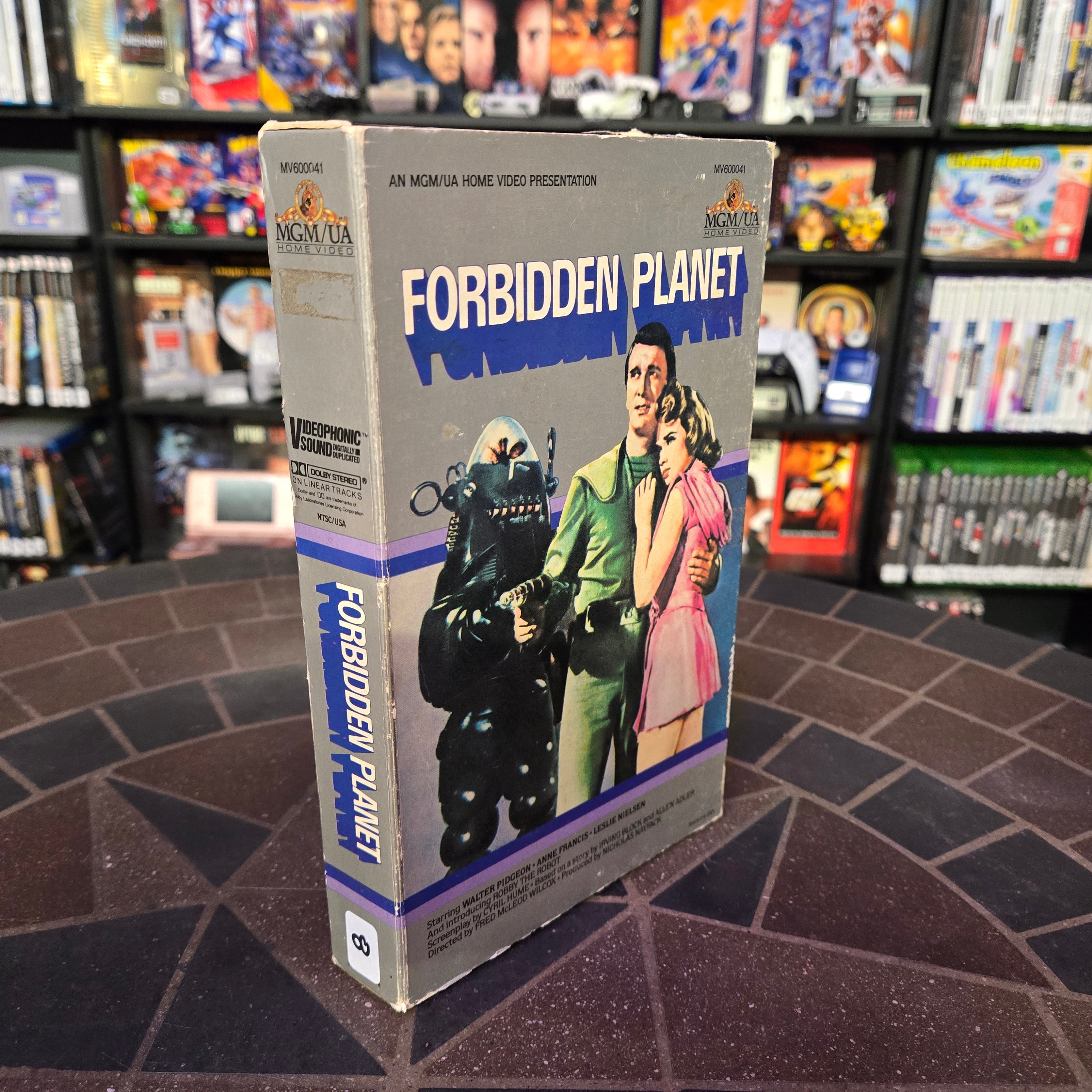 Forbidden Planet VHS 1956 Big Box Leslie Nielsen Anne Francis Sci-Fi