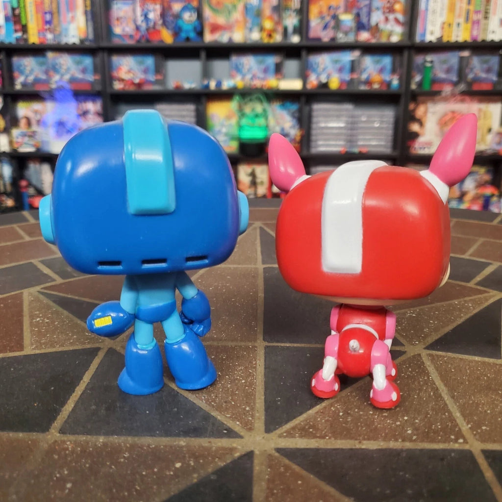 Funko POP! Games Mega Man & RUSH #102 & #103 Collectible Vinyl Figures LOOSE