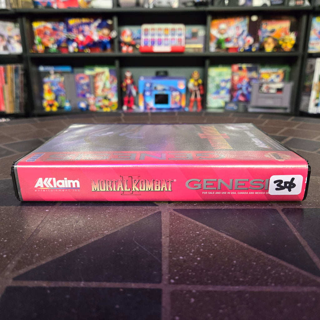 Mortal Kombat II (Sega Genesis, 1994) Complete CIB - VERY NICE SHAPE!